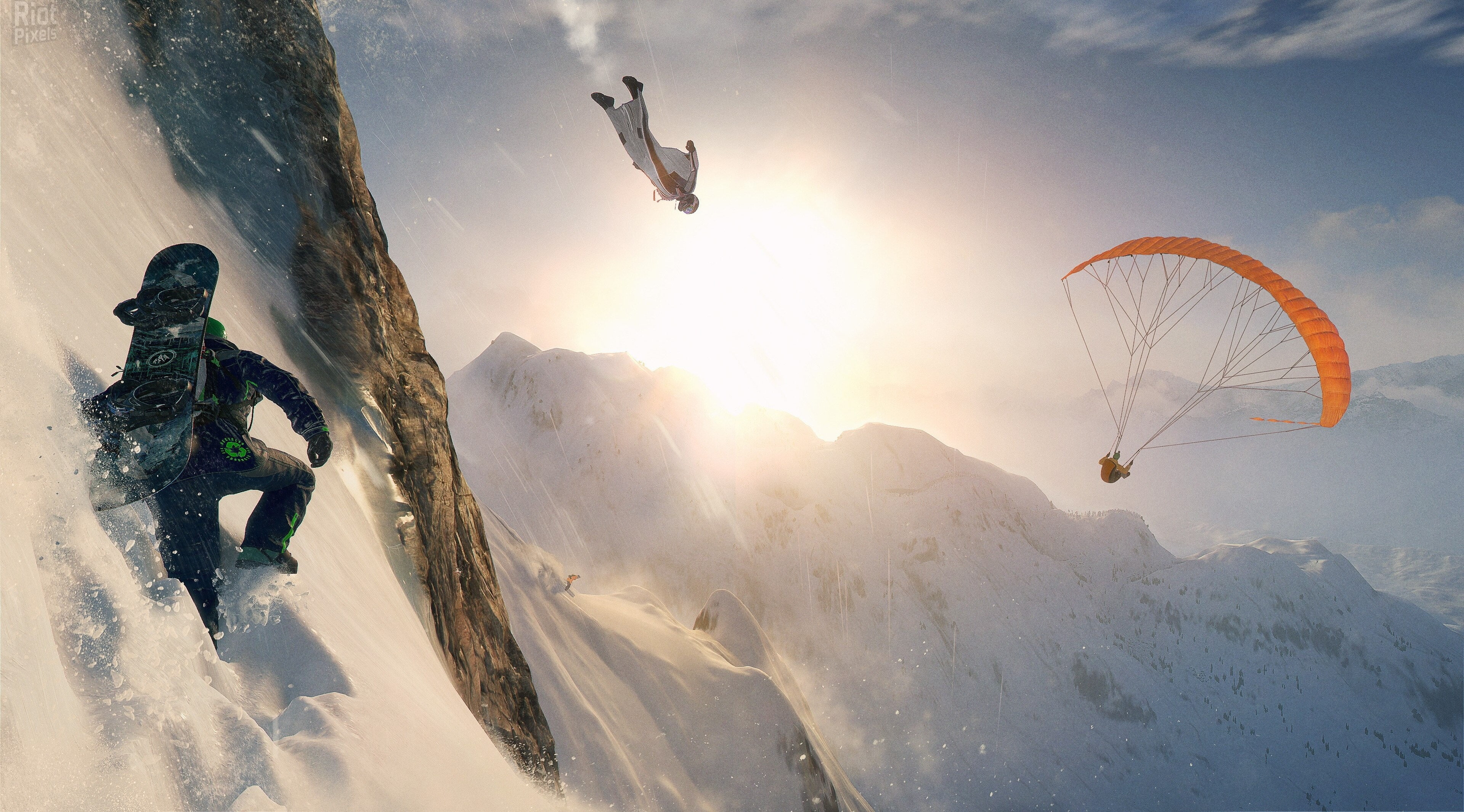 snow, nature, leisure activity, motion, mountain, sport, extreme sports, sunlight, adventure, skill, mountain range, cold temperature, sky, vacations, outdoors, HD Wallpaper
