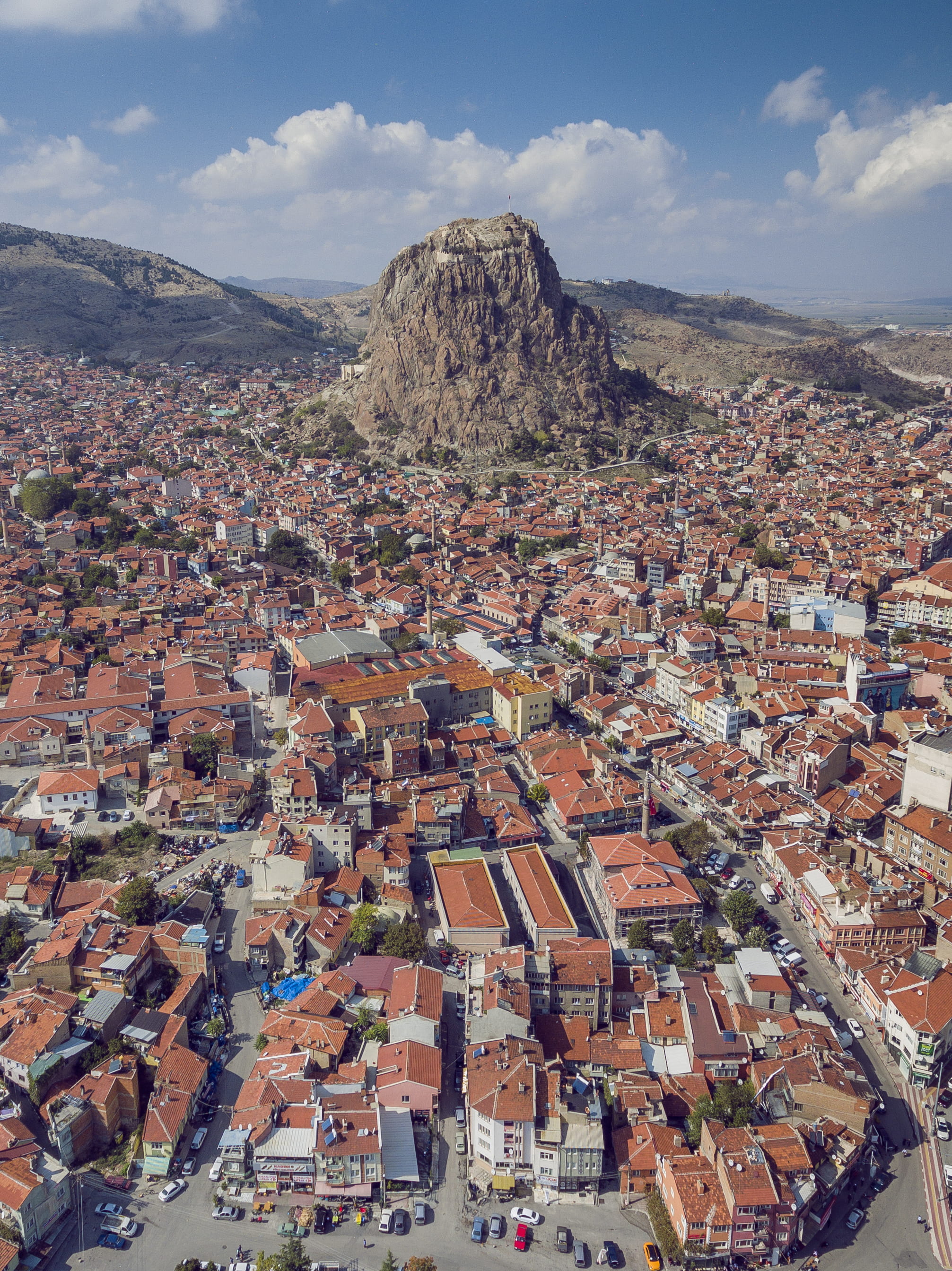 afyon, cloud - sky, outdoors, building, aerial view, photography, high, high angle view, turkey, cityscape, community, town, day, built structure, eye, Phone HD Wallpaper
