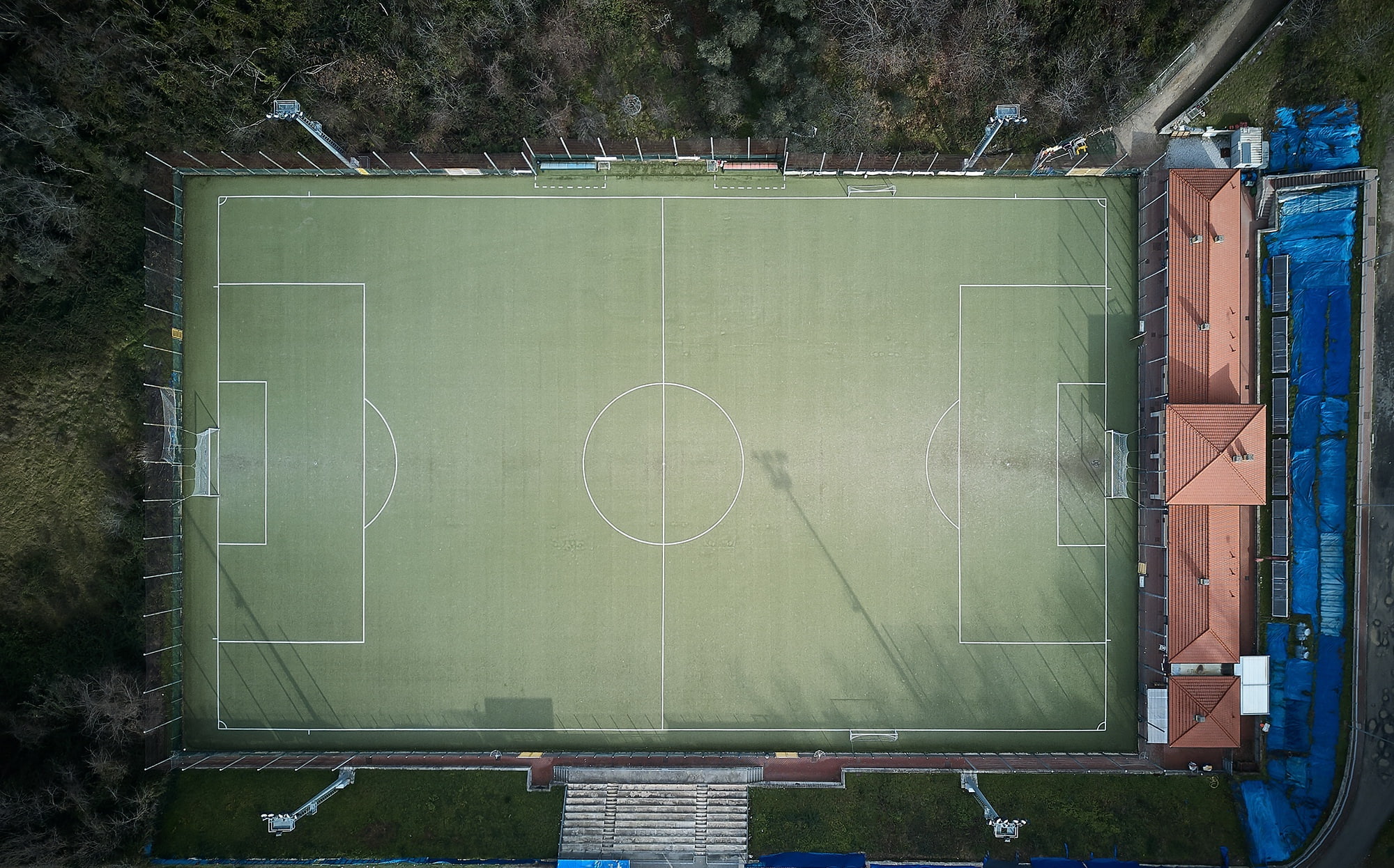 sports, 1080P, aerial view, Soccer Field, soccer, HD Wallpaper