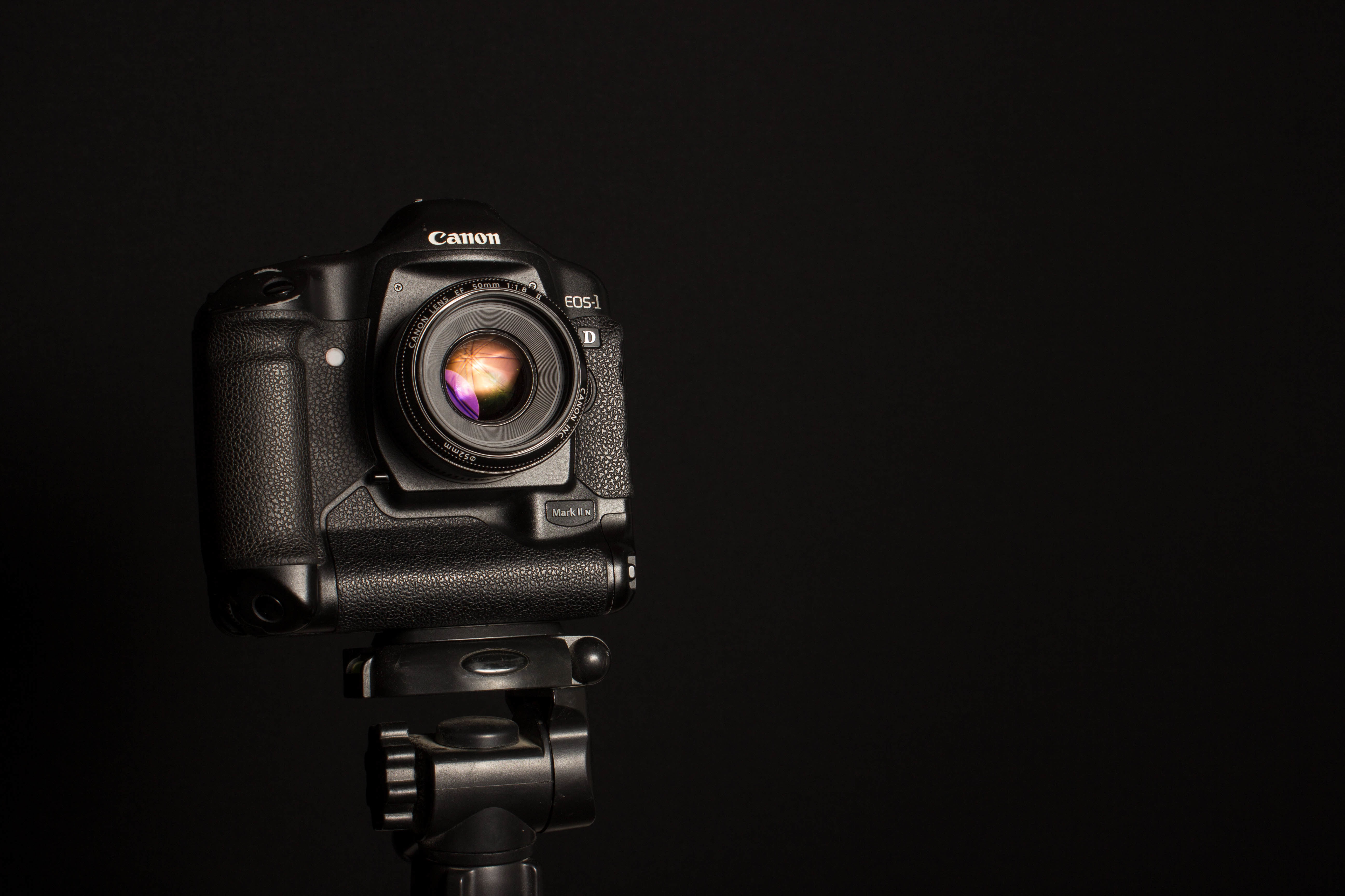 lens - eye, studio shot, black color, no people, lens - optical instrument, dslr, black, technology, macro, home video camera, photography themes, Canon EOS-1D Mark II N, HD Wallpaper