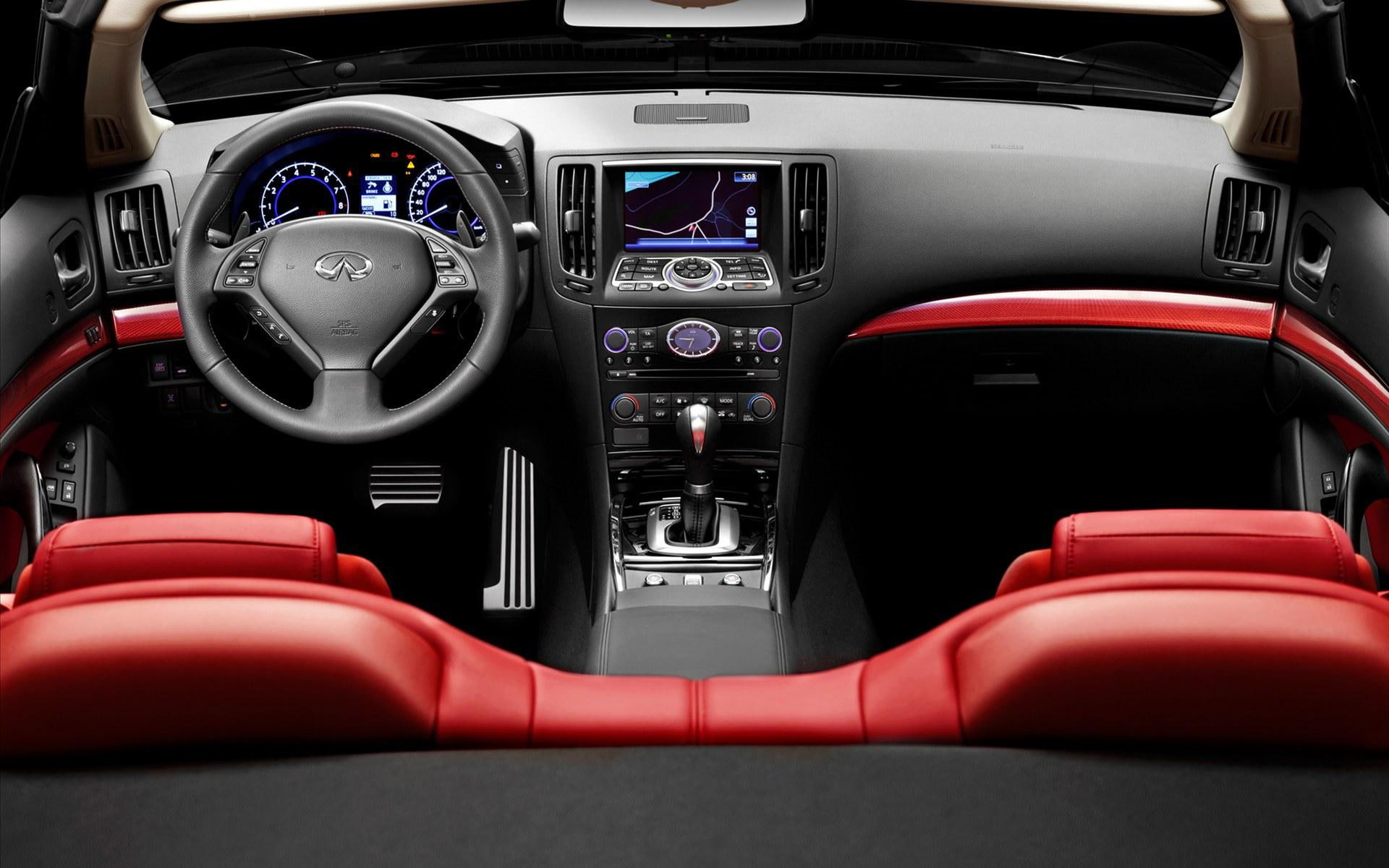 black, cars, wheel, 1080P, interior, steering, 1920x1200, infiniti, g, ipl, HD Wallpaper