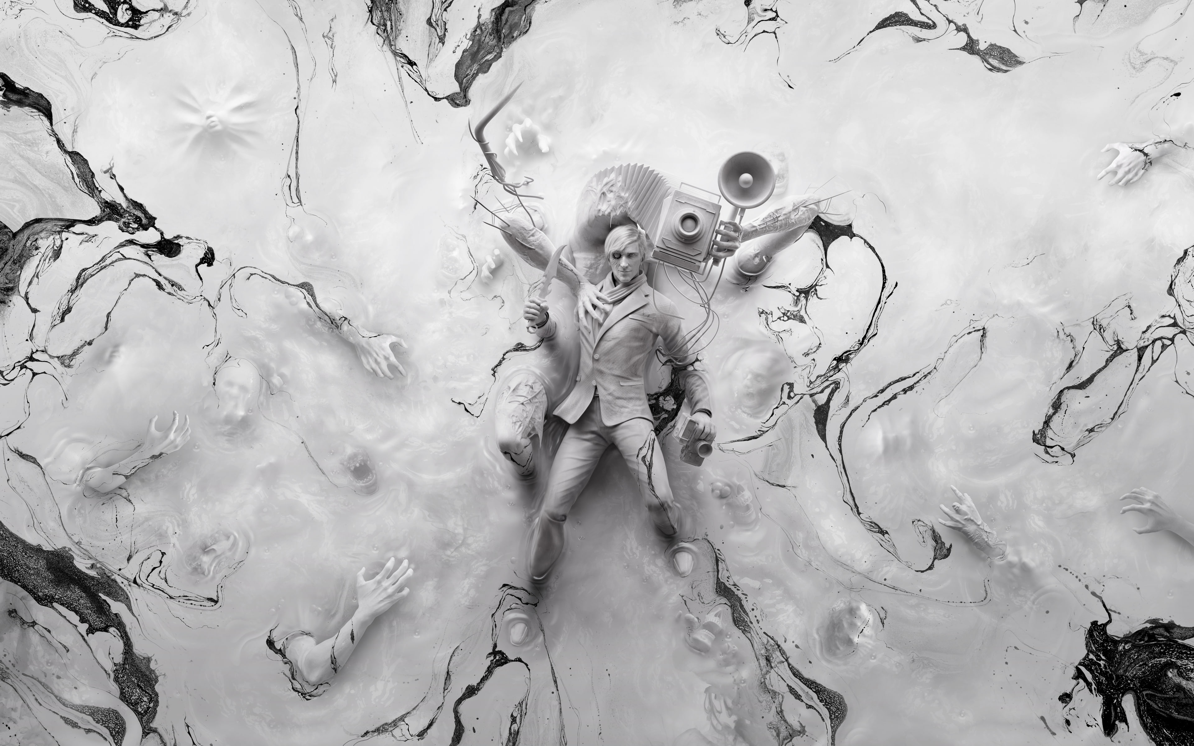 Obscura, and, 4K, Within, The, Stefano, k, Evil, HD Wallpaper