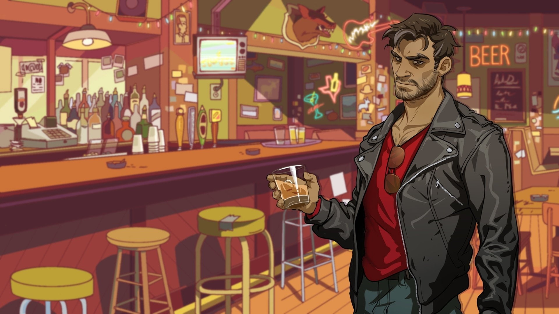Video Game, Bar, 1080P, Man, Dream Daddy: A Dad Dating Simulator, HD Wallpaper