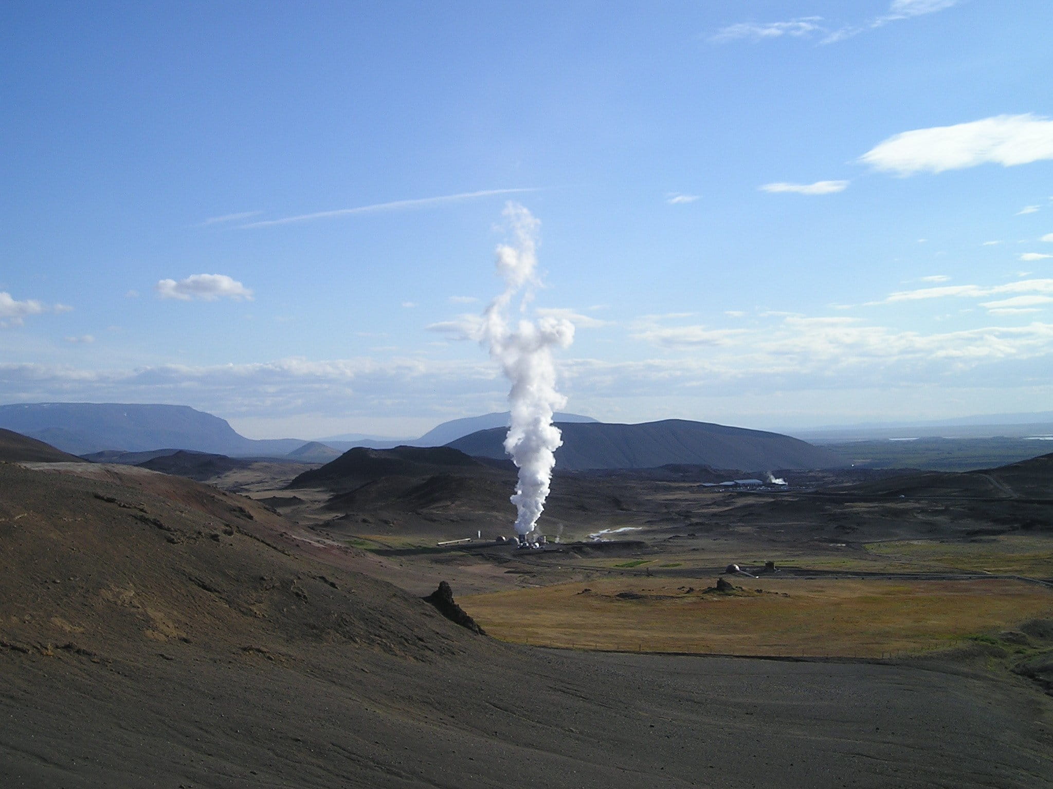 landscape, land, sky, energy source, nature, tranquility, Power Plant, geology, air pollution, volcanic crater, steam, erupting, physical geography, Geothermal, HD Wallpaper