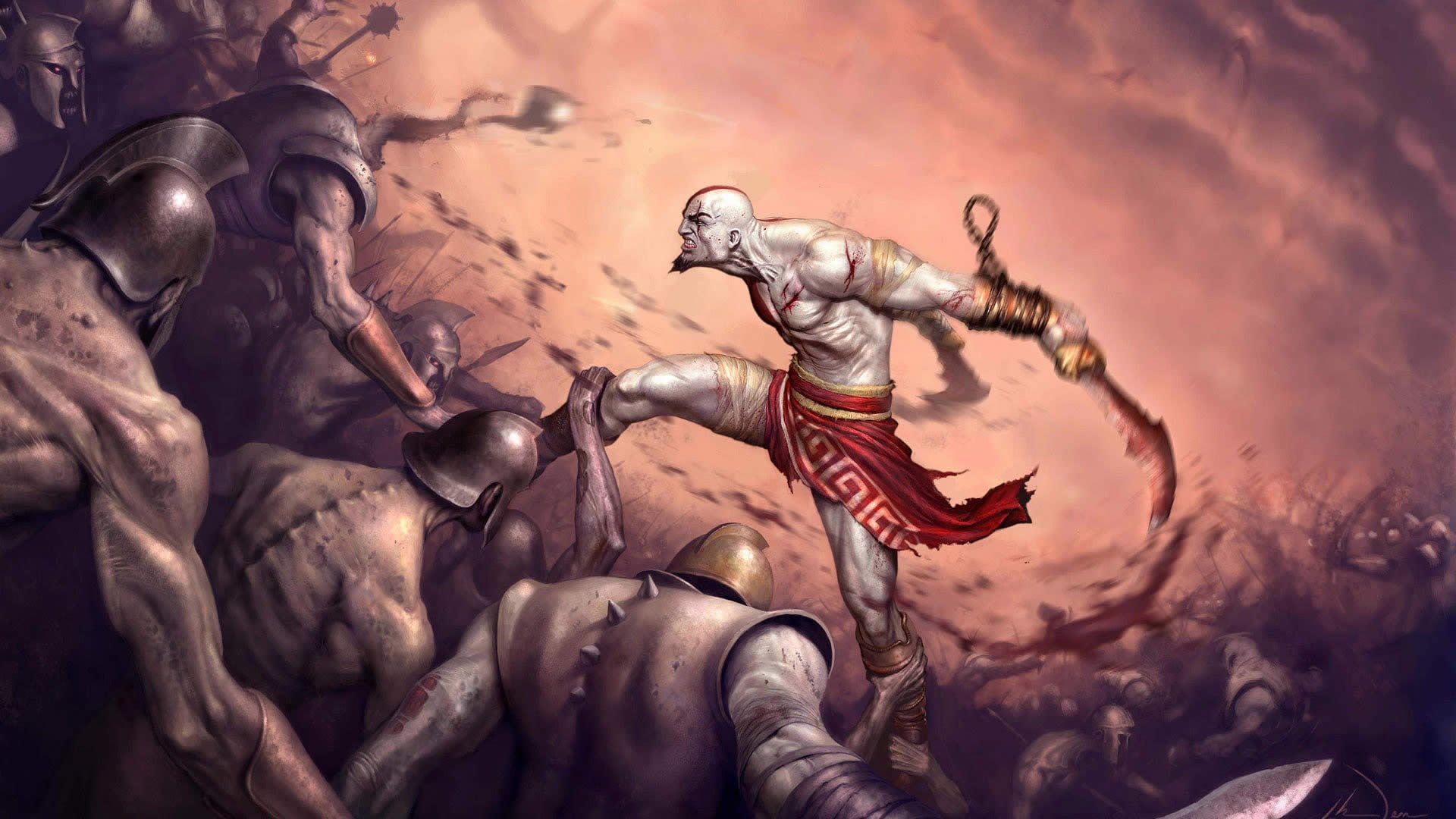 1080P, God of War, God Of War II, HD Wallpaper