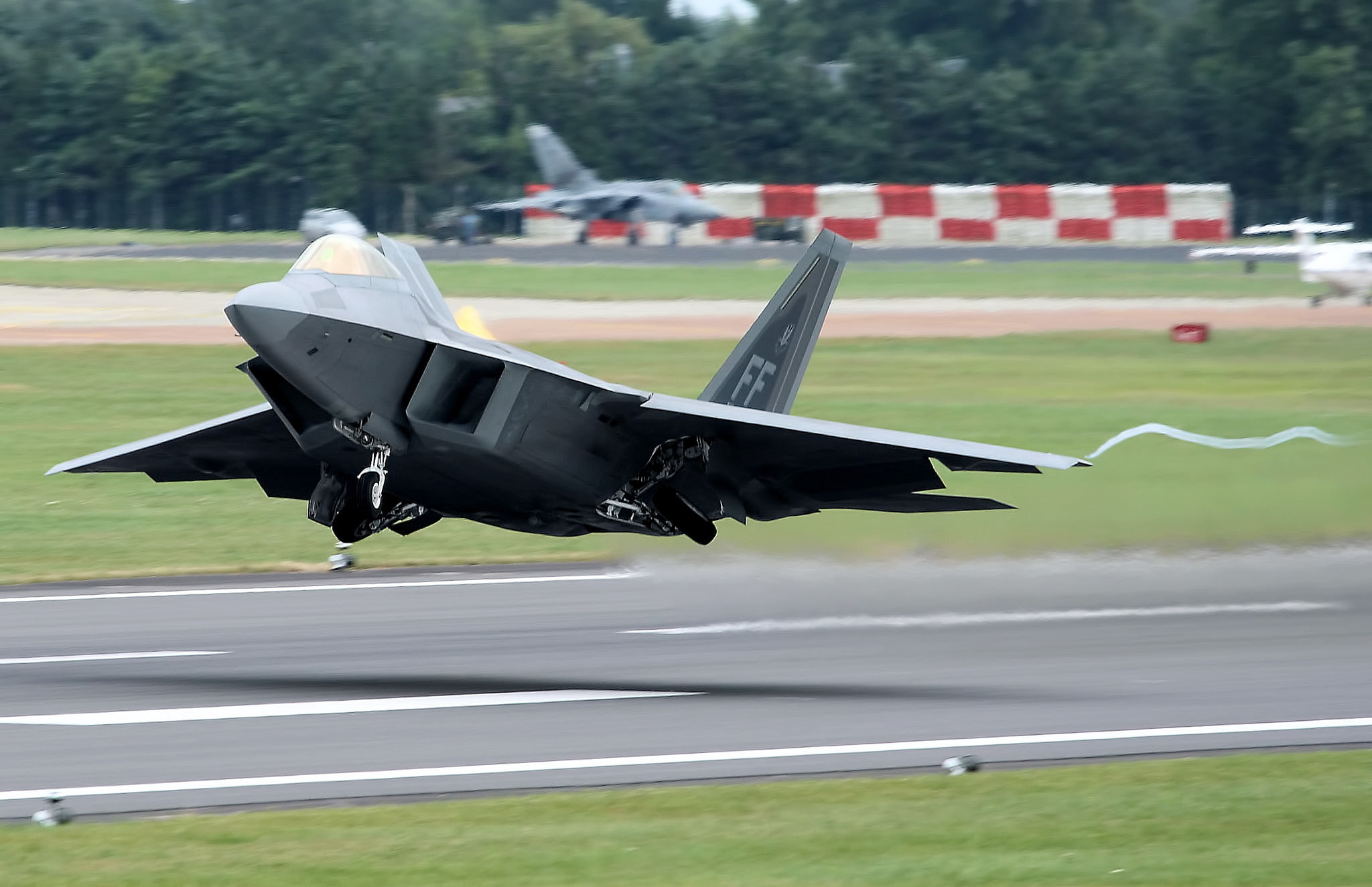 1080P, fighter, unobtrusive, F-22 Raptor, multipurpose, HD Wallpaper