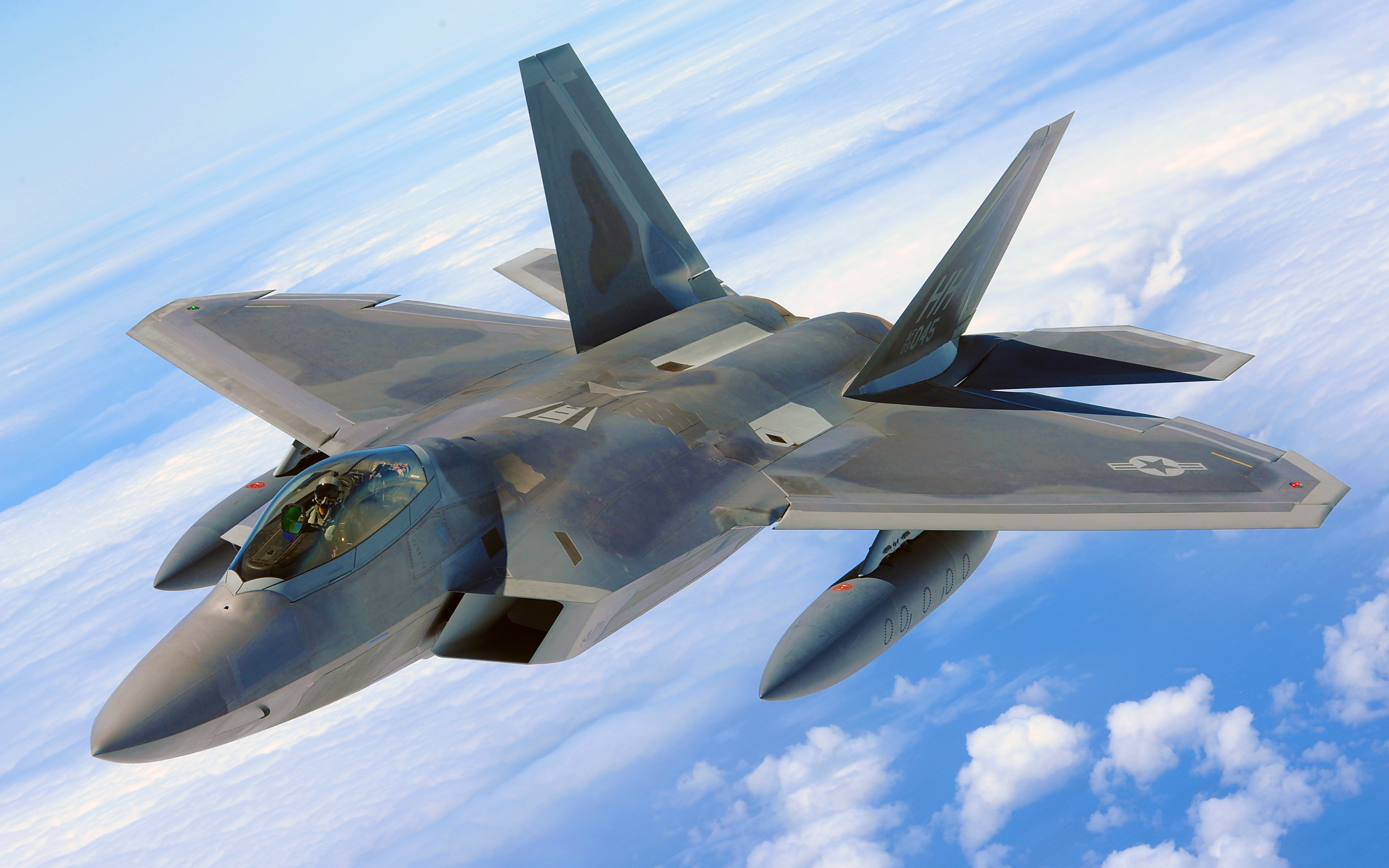 Jet Fighters, Airplane, 4K, Lockheed Martin F-22 Raptor, HD Wallpaper