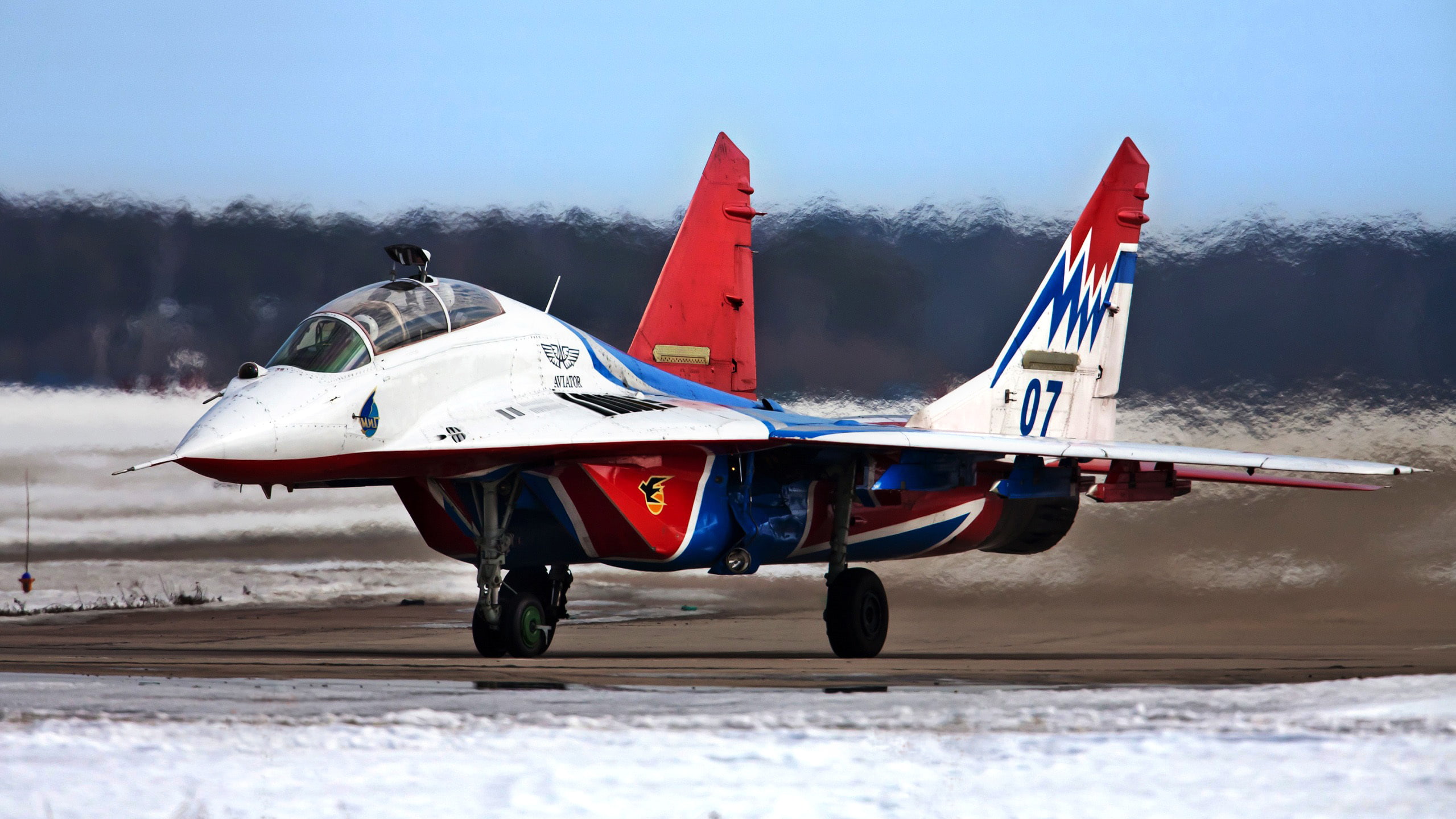 side view, MiG-29UB, fighter, motion, military, sky, nature, clear sky, white, 1080P, military airplane, transportation, fighter plane, day, aerospace industry, HD Wallpaper