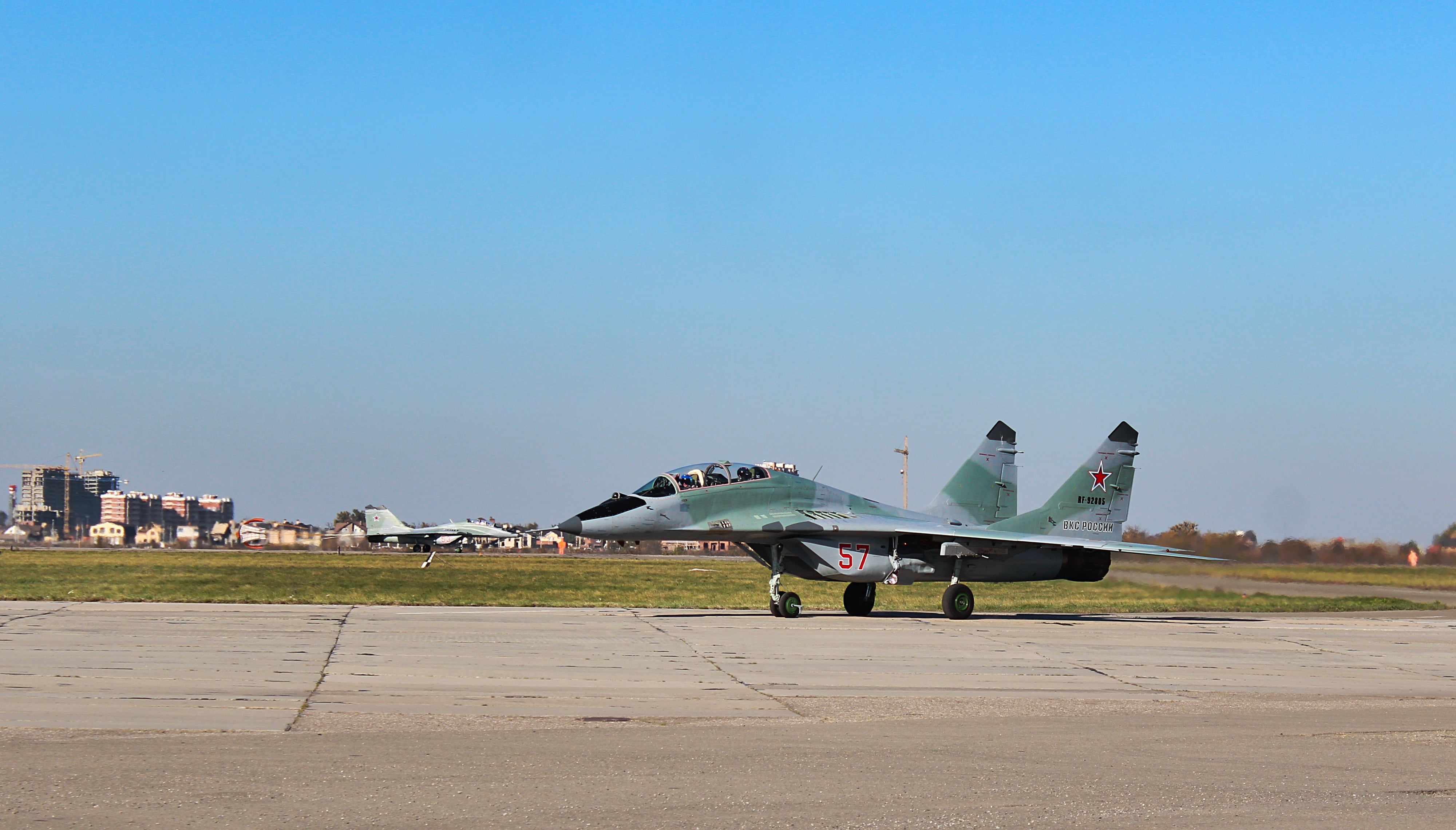 4K, istrebitel, MiG-29UB, The plane, HD Wallpaper