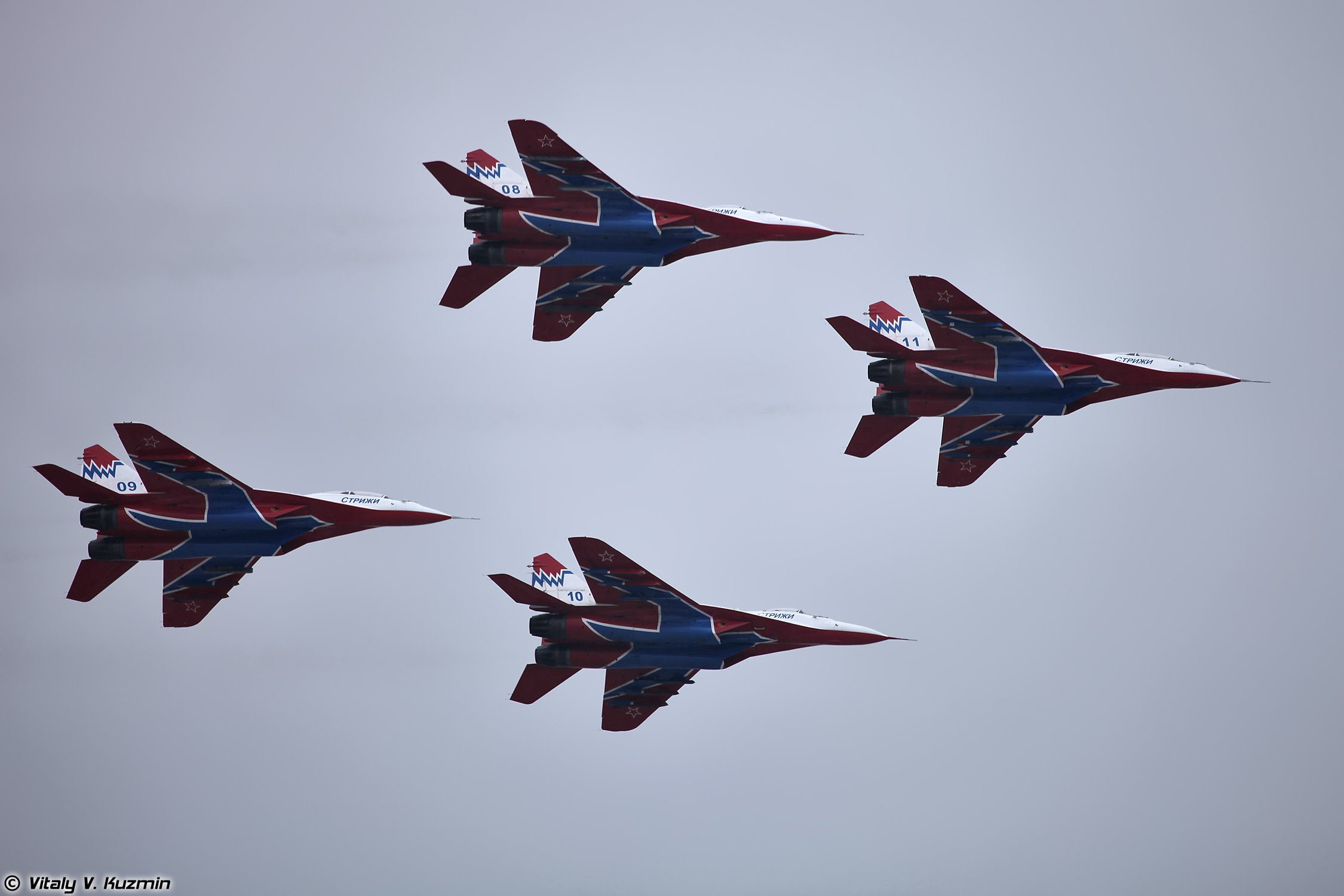 flights, swifts, aerobatics, fighter, jet, russian, torch, mig 29ub, kubinka, team, demo, paralympic, 1080P, relay, HD Wallpaper
