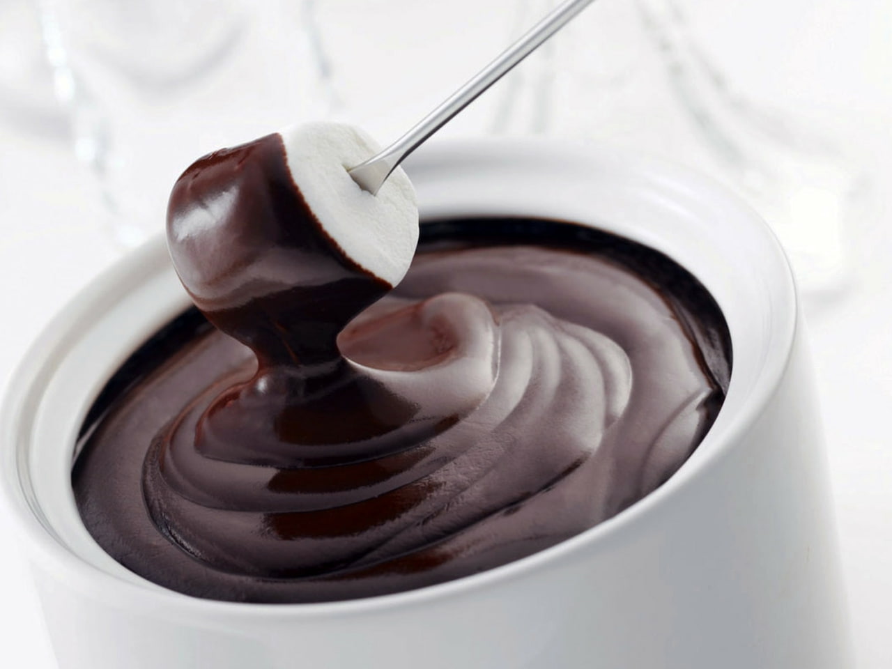 art, photography, marshmellow, fondue, chocolate, abstract, sweets, 720P, hd, HD Wallpaper