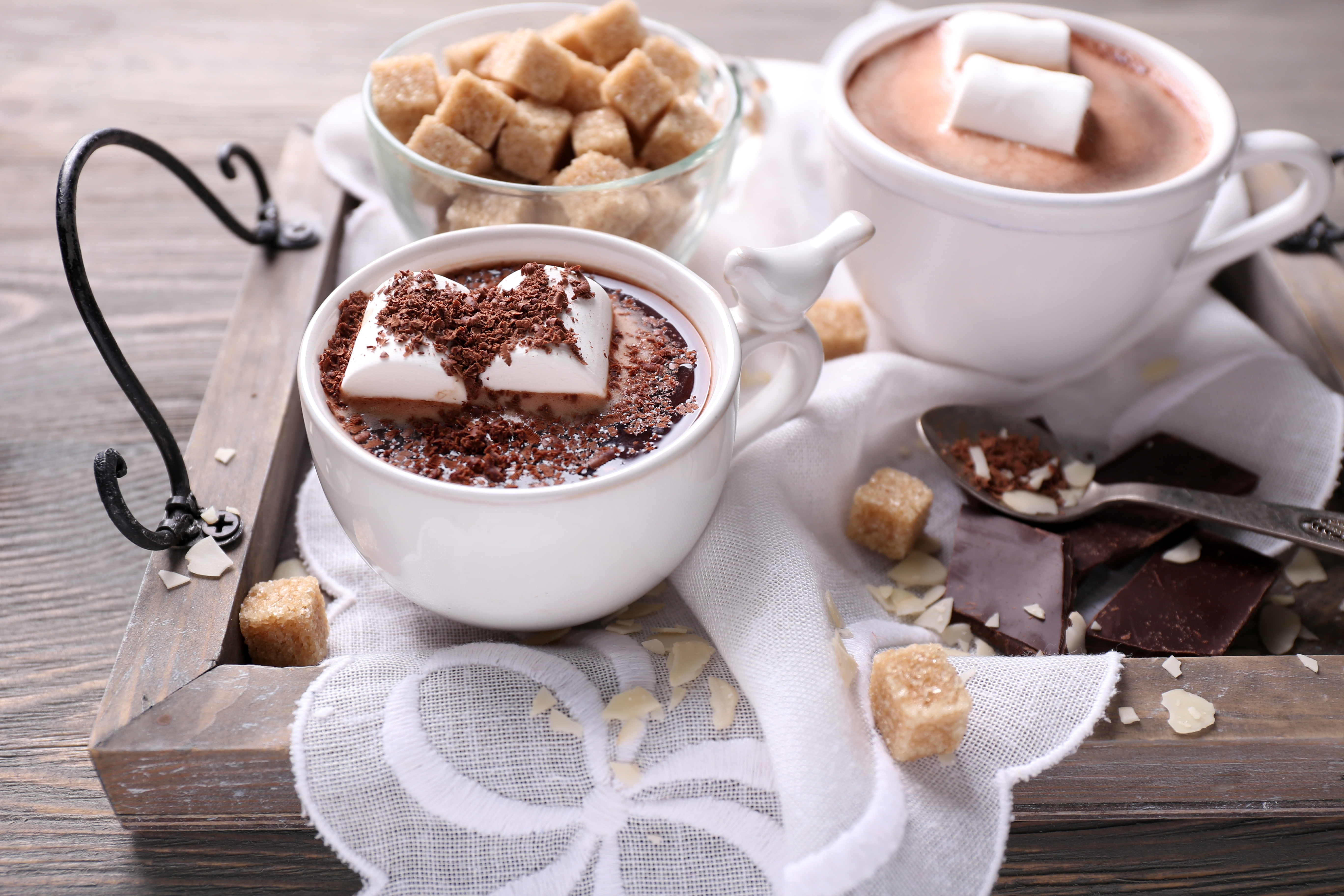 drinks, latte, cookie, drink, cup, indulgence, Food, food and drink, indoors, refreshment, freshness, marshmellows, hot drink, mug, sugar, coffee - drink, HD Wallpaper