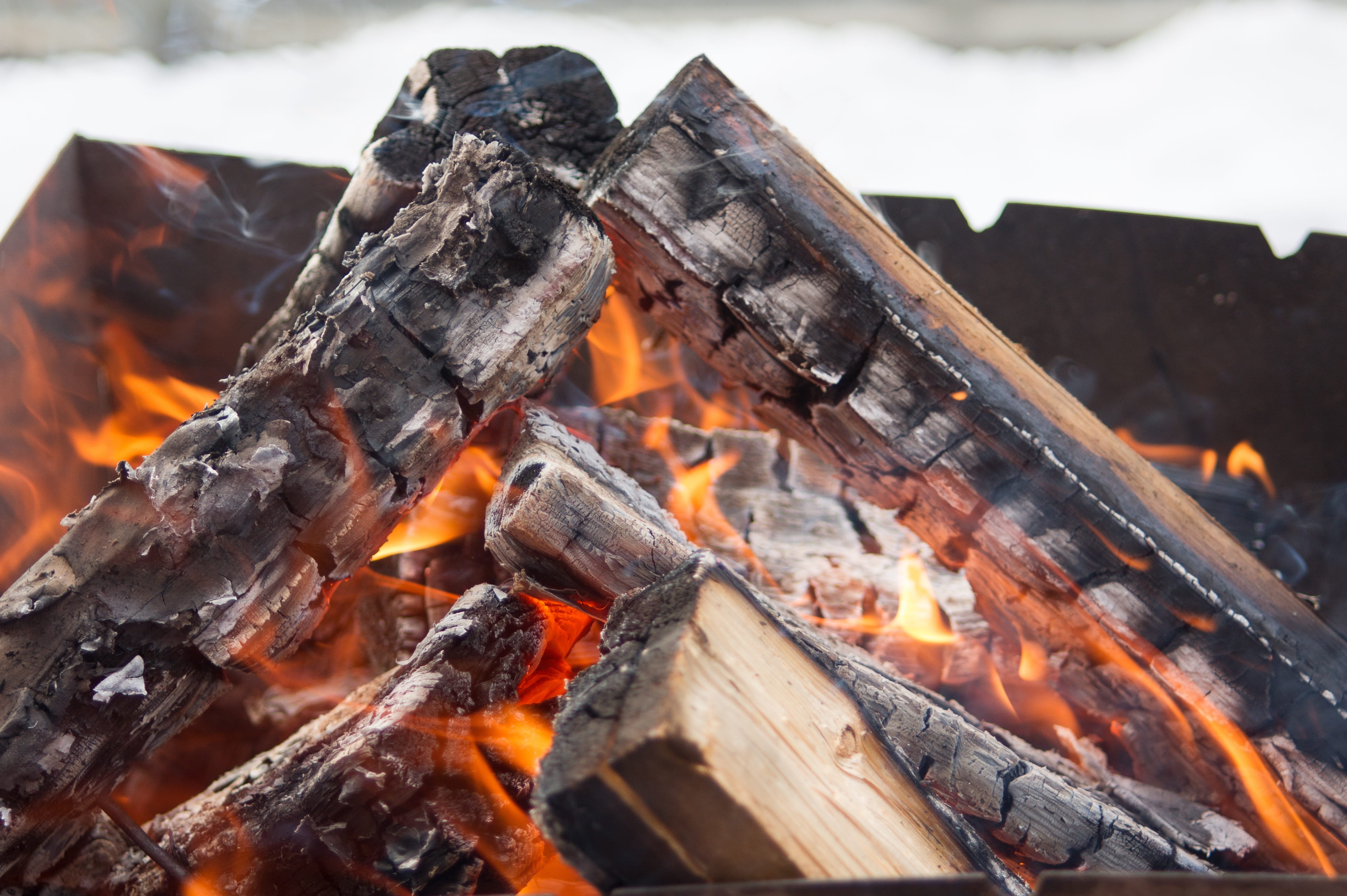 nature, fire - natural phenomenon, mangal, heat - temperature, coals, glowing, koster, fever, barbecue, outdoors, campfire, 4K, barbecue grill, no people, HD Wallpaper