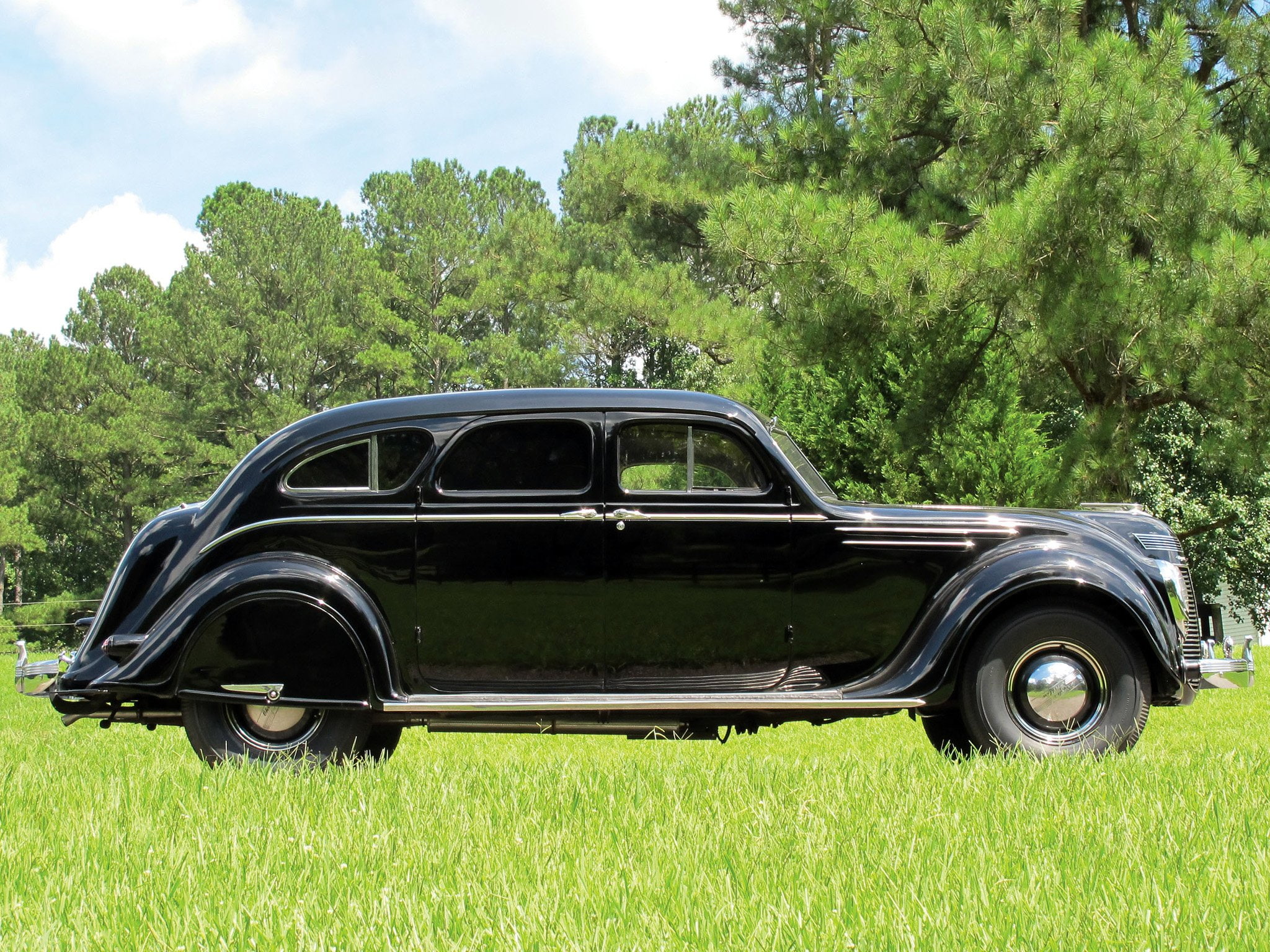 sedan, 1937, retro, 1080P, c 17, airflow, touring, chrysler, HD Wallpaper