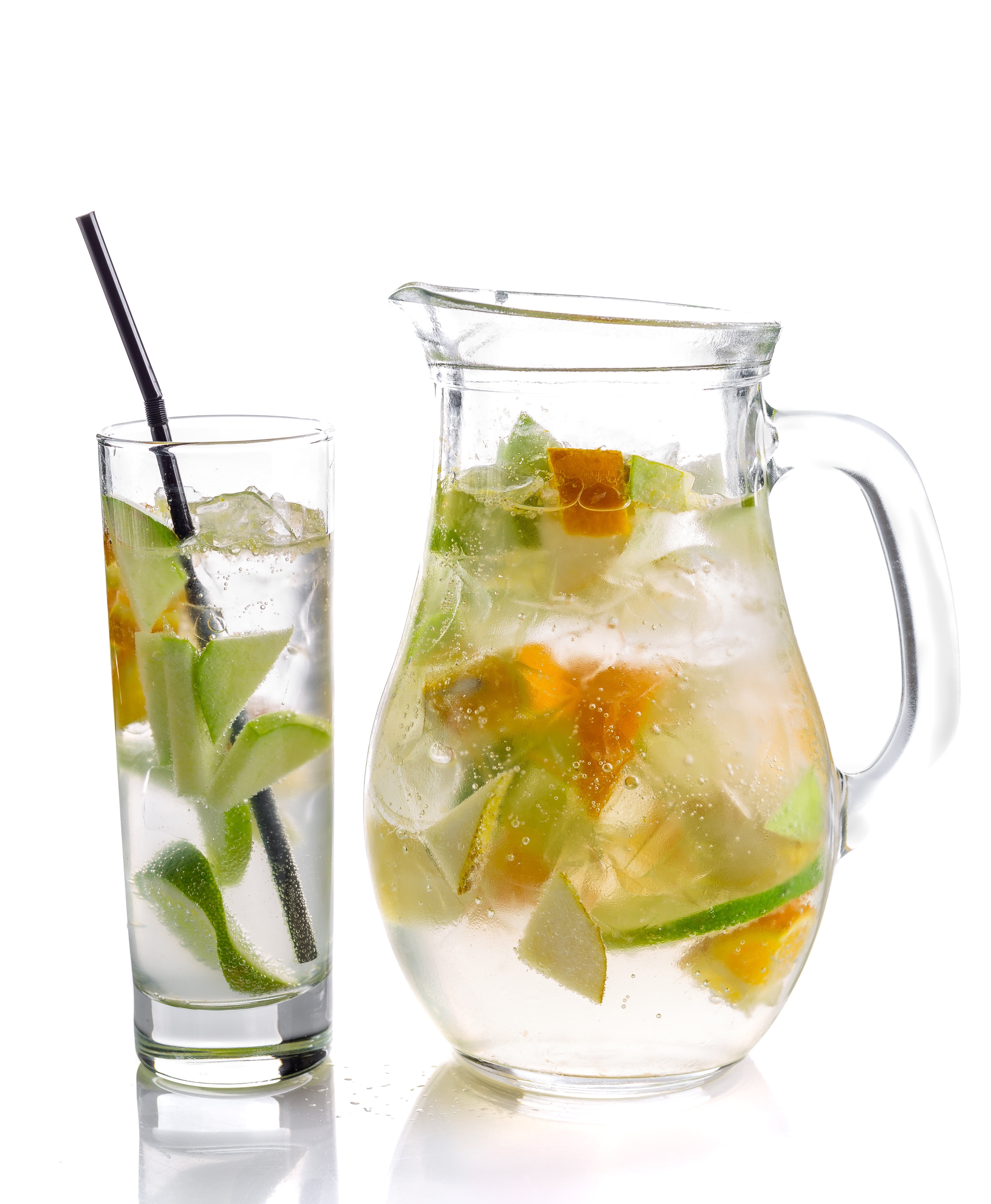 clear, lemonade, freshness, pitcher, indoors, citrus fruit, products, cold temperature, ice, sliced, fresh, food and drink, cup, transparent, vitamin c, Phone HD Wallpaper