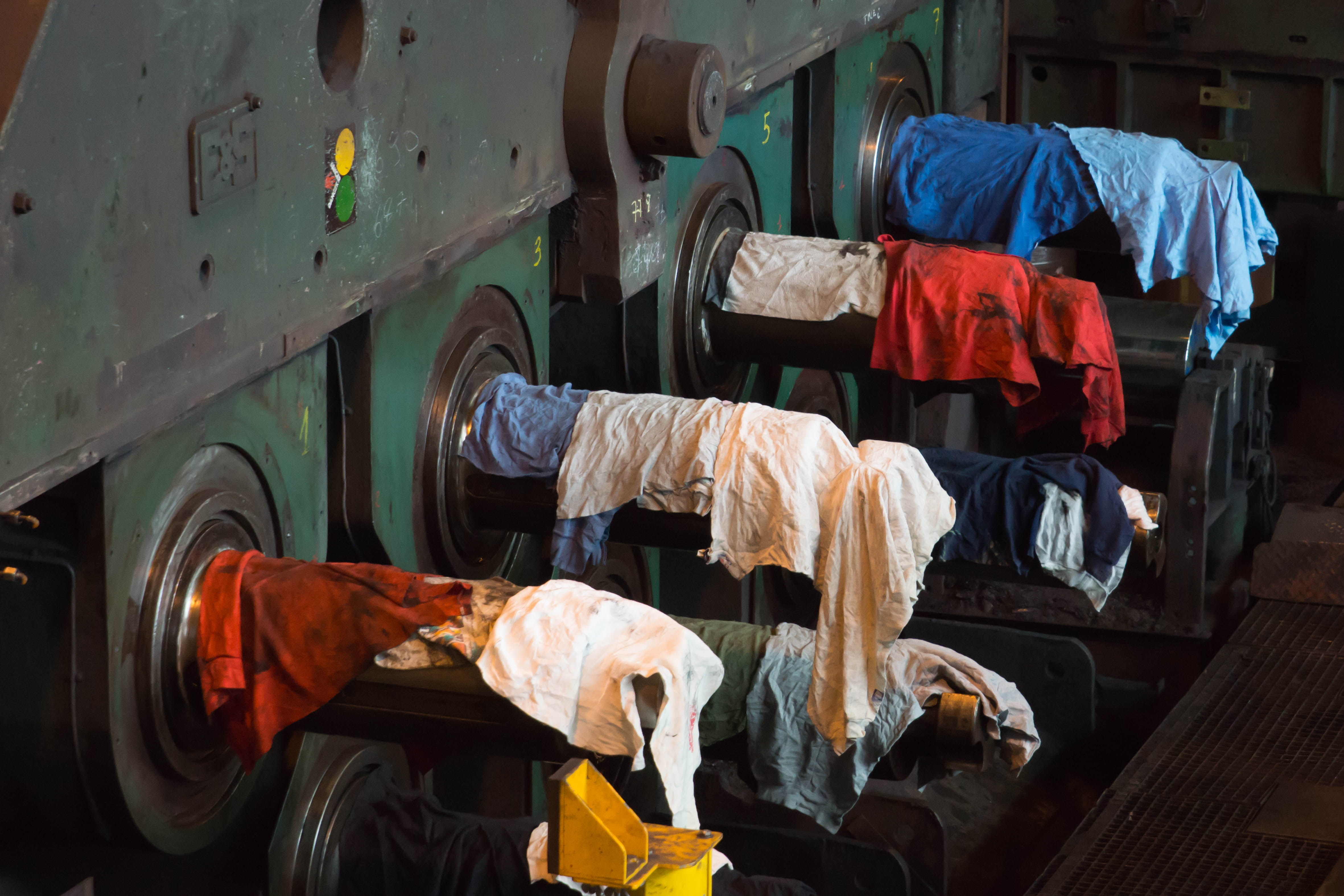 color, small business, plastic, working, cloth, land vehicle, day, indoors, transportation, bag, clothing, one person, textile, real people, straightening machine, HD Wallpaper
