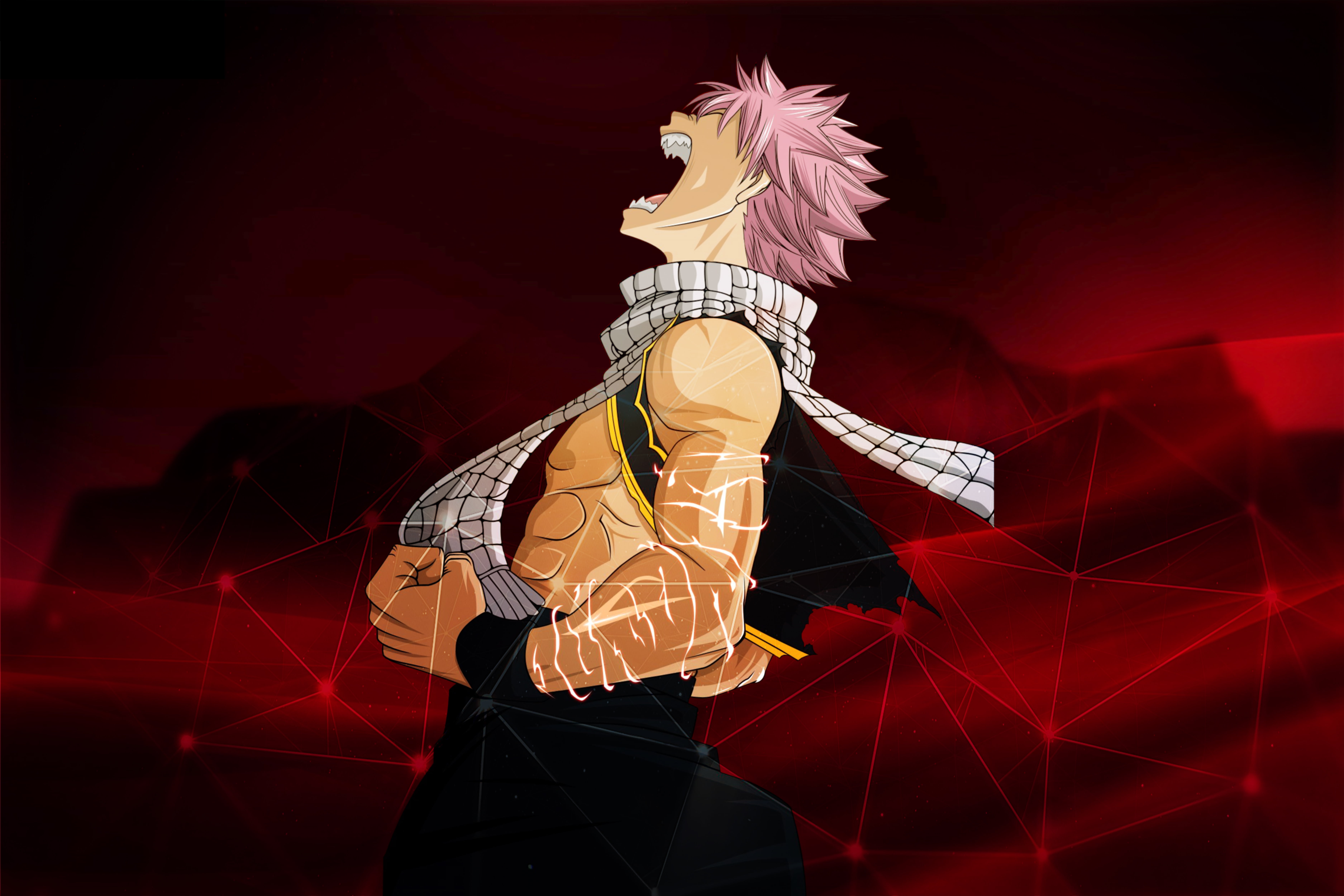 5K, Fairy Tail, Anime, Natsu Dragneel, HD Wallpaper