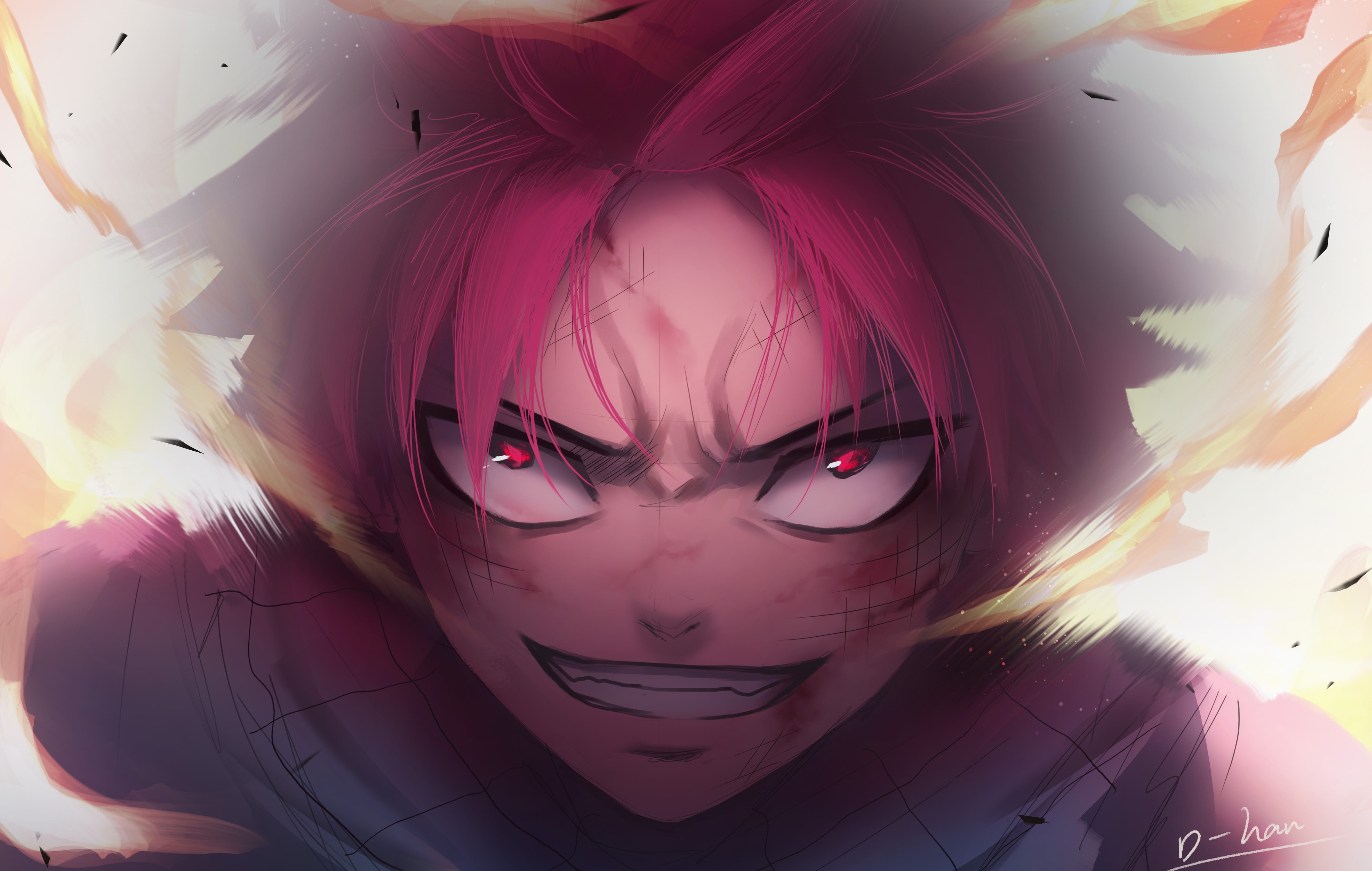 Natsu Dragneel, 4K, Fairy Tail, Anime, HD Wallpaper
