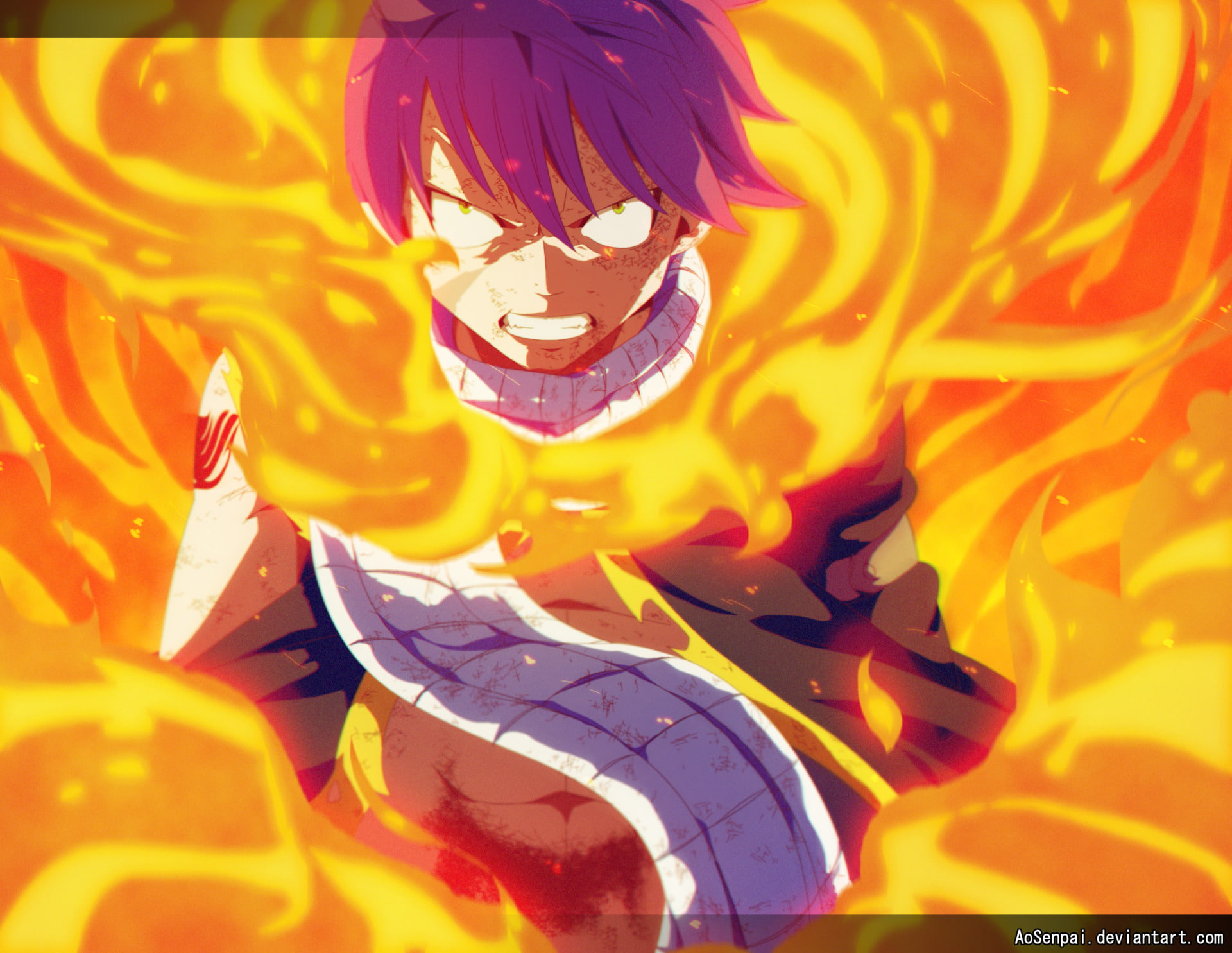 1080P, Fairy Tail, Natsu Dragneel, Anime, HD Wallpaper