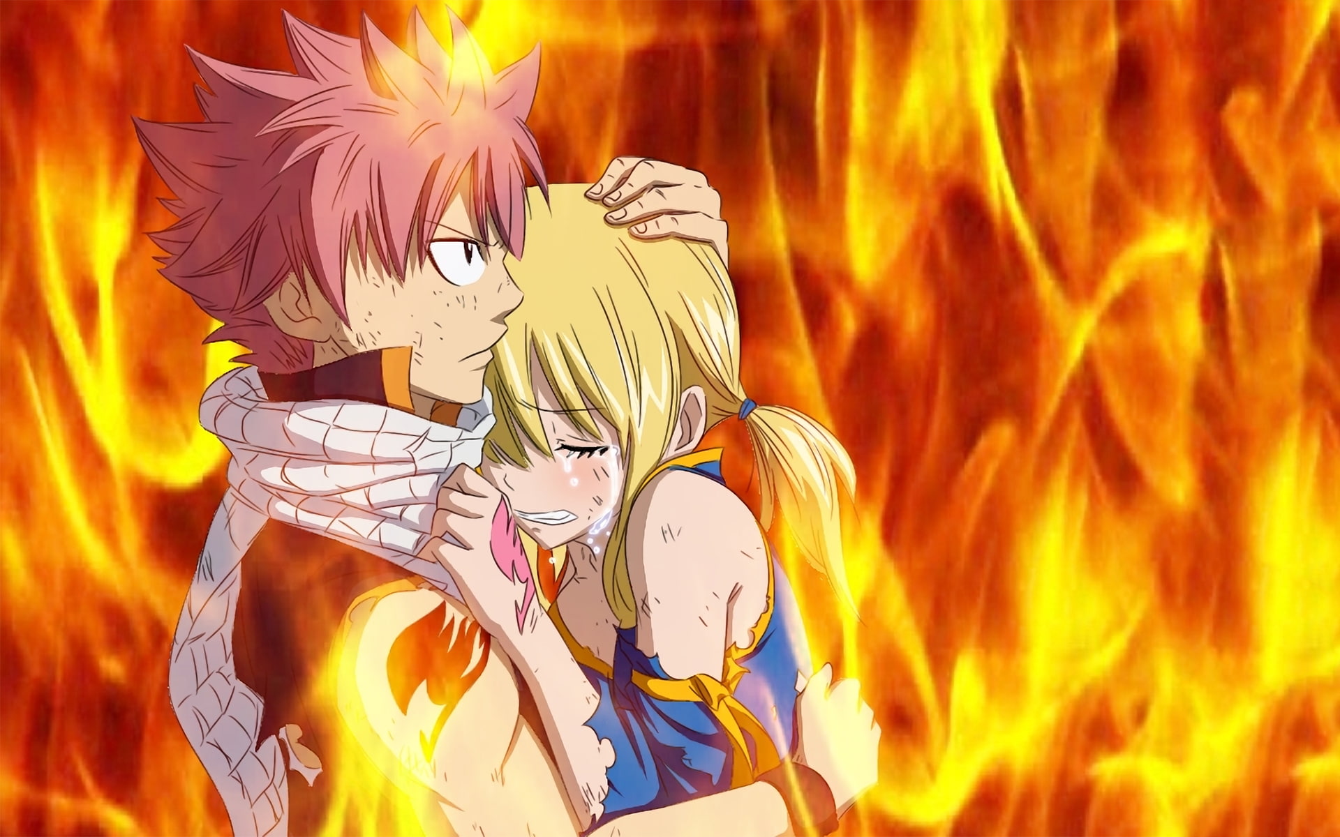 NaLu (Fairy Tail), Anime, 1080P, Fairy Tail, Natsu Dragneel, Lucy Heartfilia, HD Wallpaper