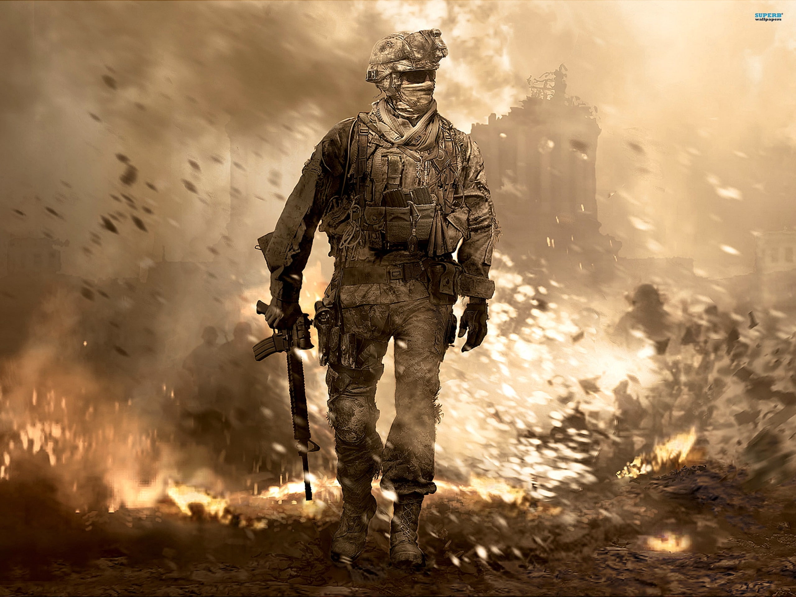 modern, architecture, hd, Call of Duty Modern Warfare, warfare, duty, Call of Duty, x, art, 2K, call, HD Wallpaper