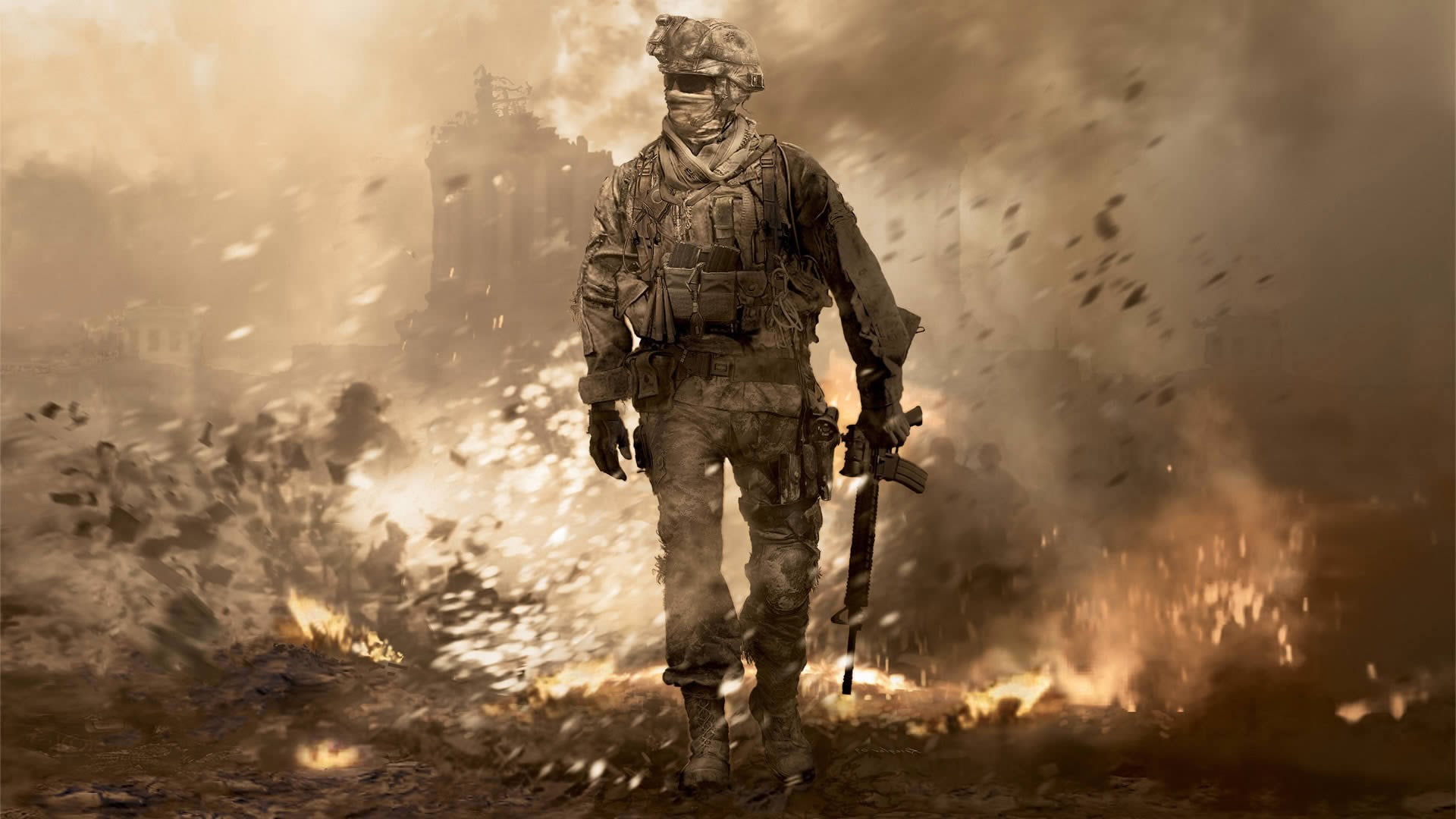 nature, army soldier, warning sign, government, flame, standing, armed forces, outdoors, weapon, fire - natural phenomenon, smoke - physical structure, HD Wallpaper