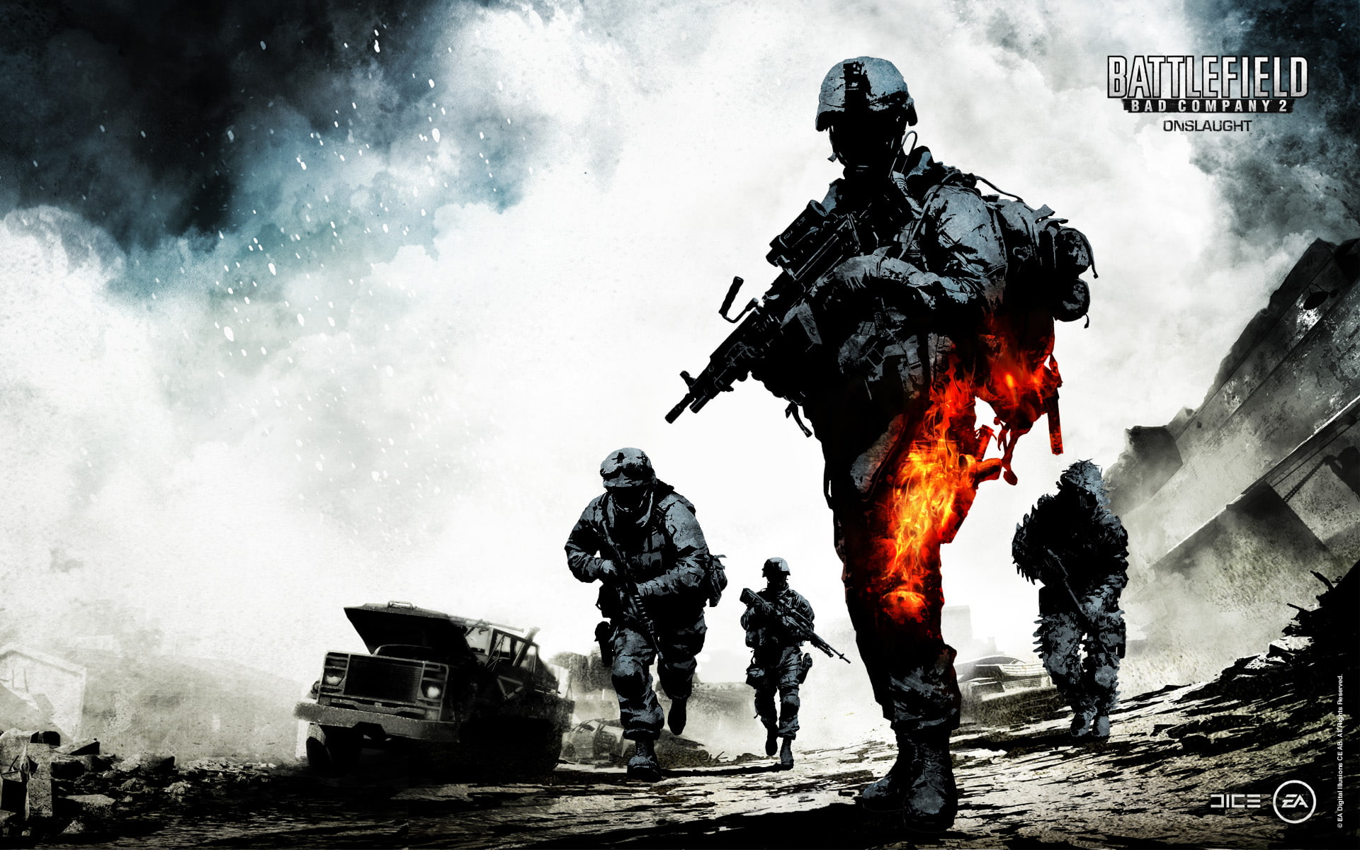 1080P, onslaught, battlefield, bad, company, HD Wallpaper