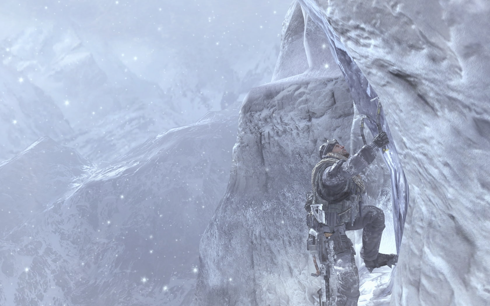 duty, warfare, video, call, architecture, 720P, x, Video Games, modern, hd, mountains, snow, games, climbing, art, HD Wallpaper