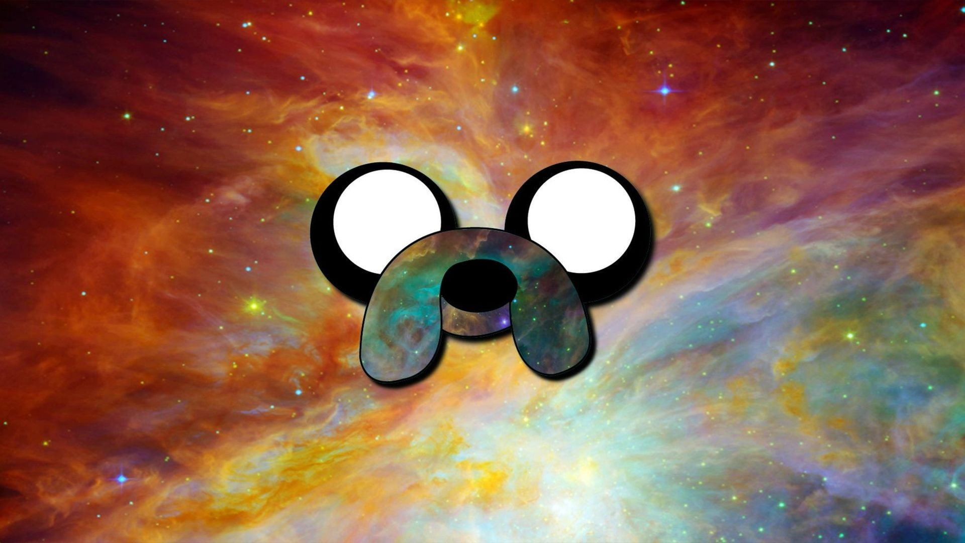 nebula, digital art, space art, Jake the Dog, 1080P, space, Adventure Time, HD Wallpaper