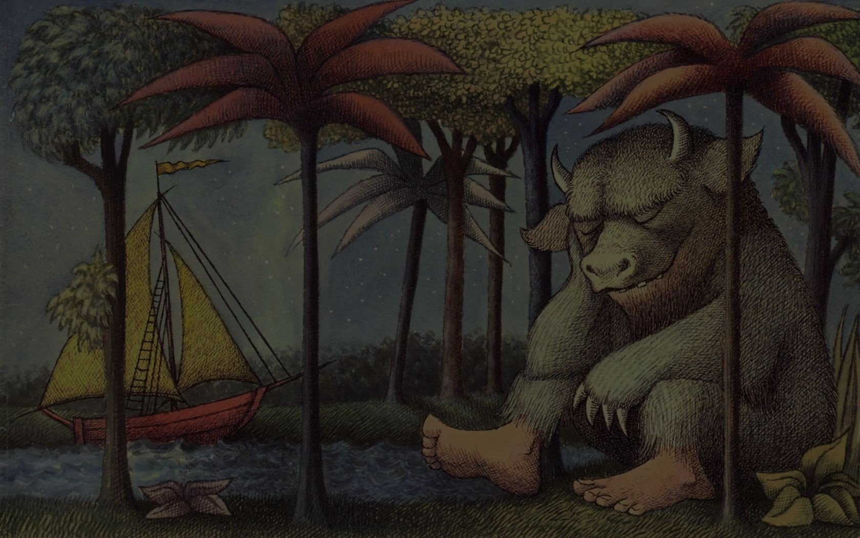 art and craft, human representation, 720P, male likeness, growth, tree, plant part, plant, no people, indoors, leaf, palm tree, craft, sculpture, where the wild things are, HD Wallpaper