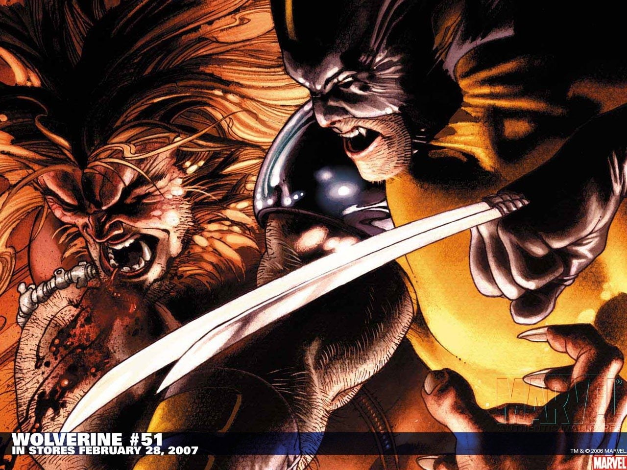 720P, X-Men, Sabertooth, Wolverine, HD Wallpaper
