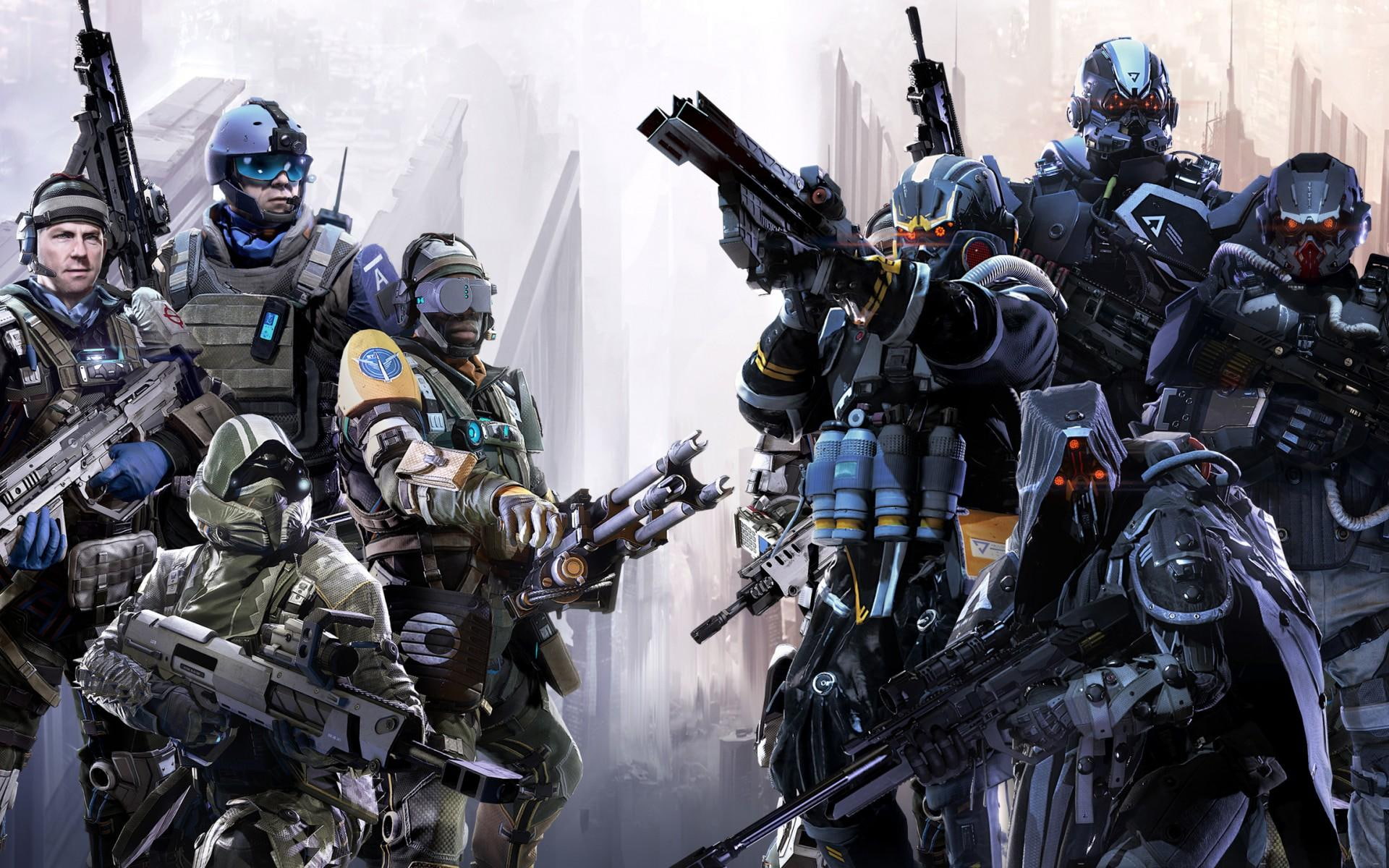 killzone, 1080P, shadow, multiplayer, fall, HD Wallpaper