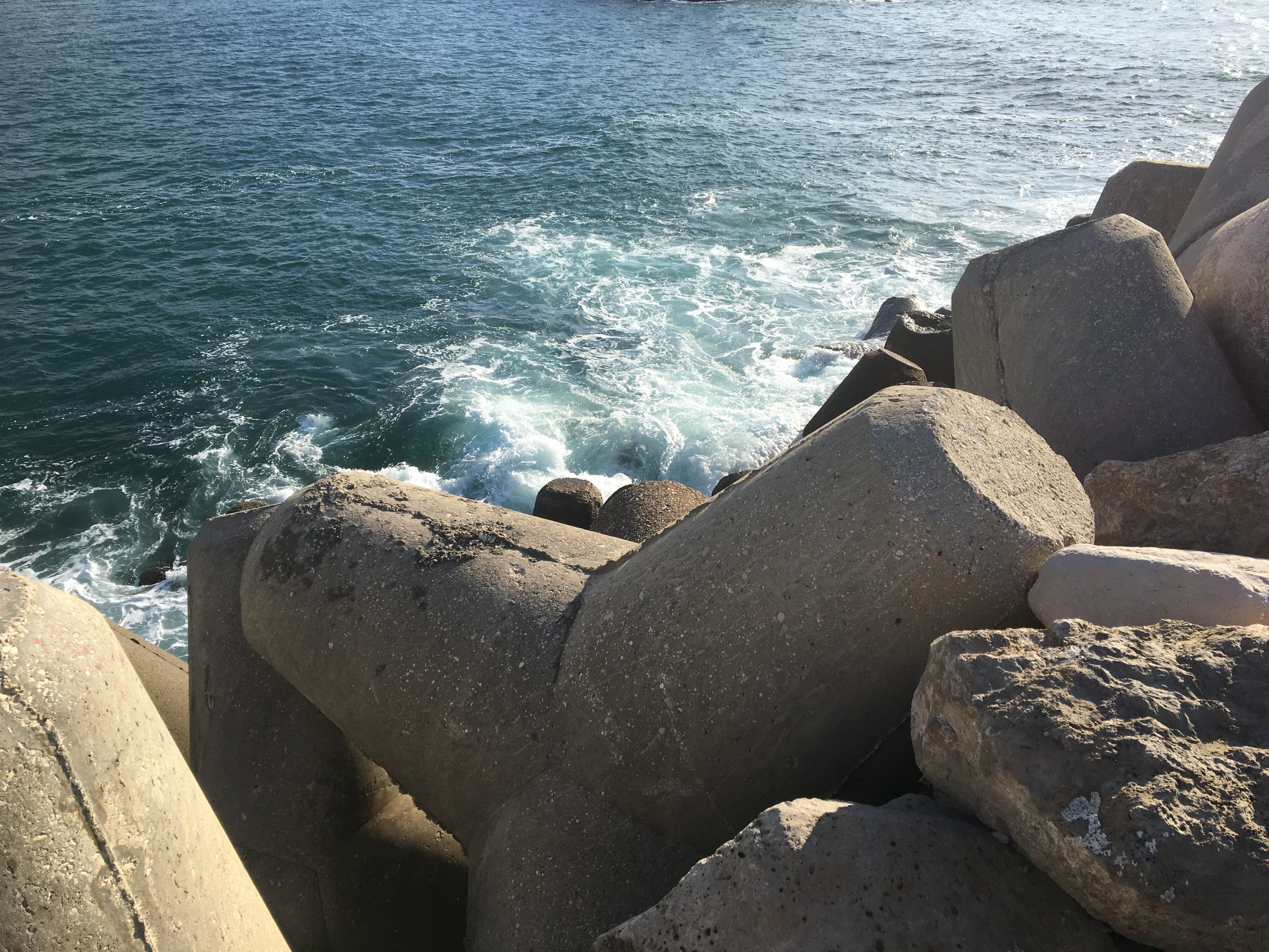 nazaré, portugal, scenics - nature, day, ocean, rock formation, rock - object, no people, outdoors, coast, slate, land, high angle view, rubble, water, HD Wallpaper
