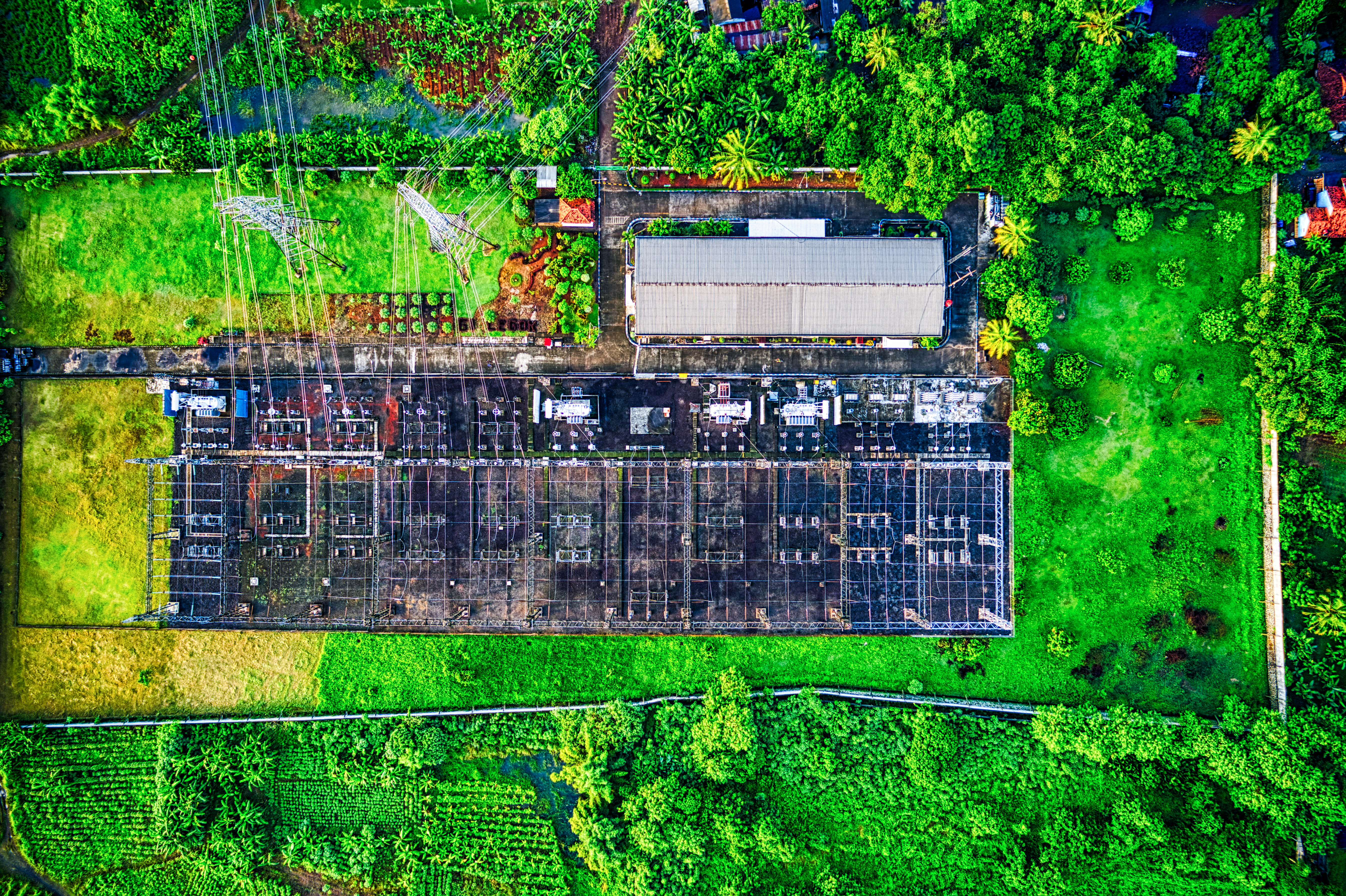 aerial view, aerial photography, trees, urban, landscape, drone photography, aerial footage, building, houses, aerial, woods, sight, from above, container, HD Wallpaper