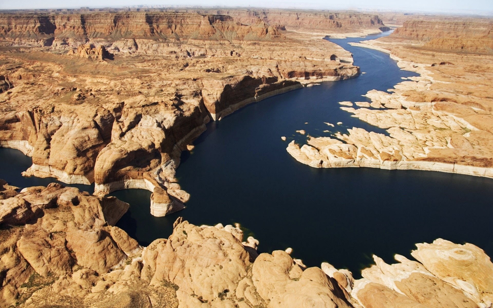 Glen Canyon, River, Lake Powell, Utah, Earth, 1080P, HD Wallpaper