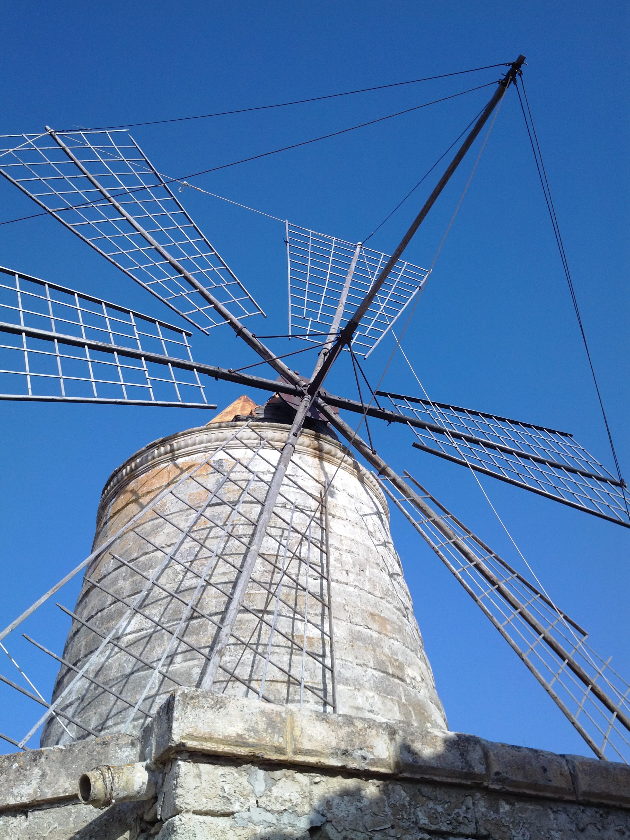 environmental conservation, mill, turbine, outdoors, sicily, sky, environment, clear sky, drills, built structure, sunlight, architecture, renewable energy, Phone HD Wallpaper