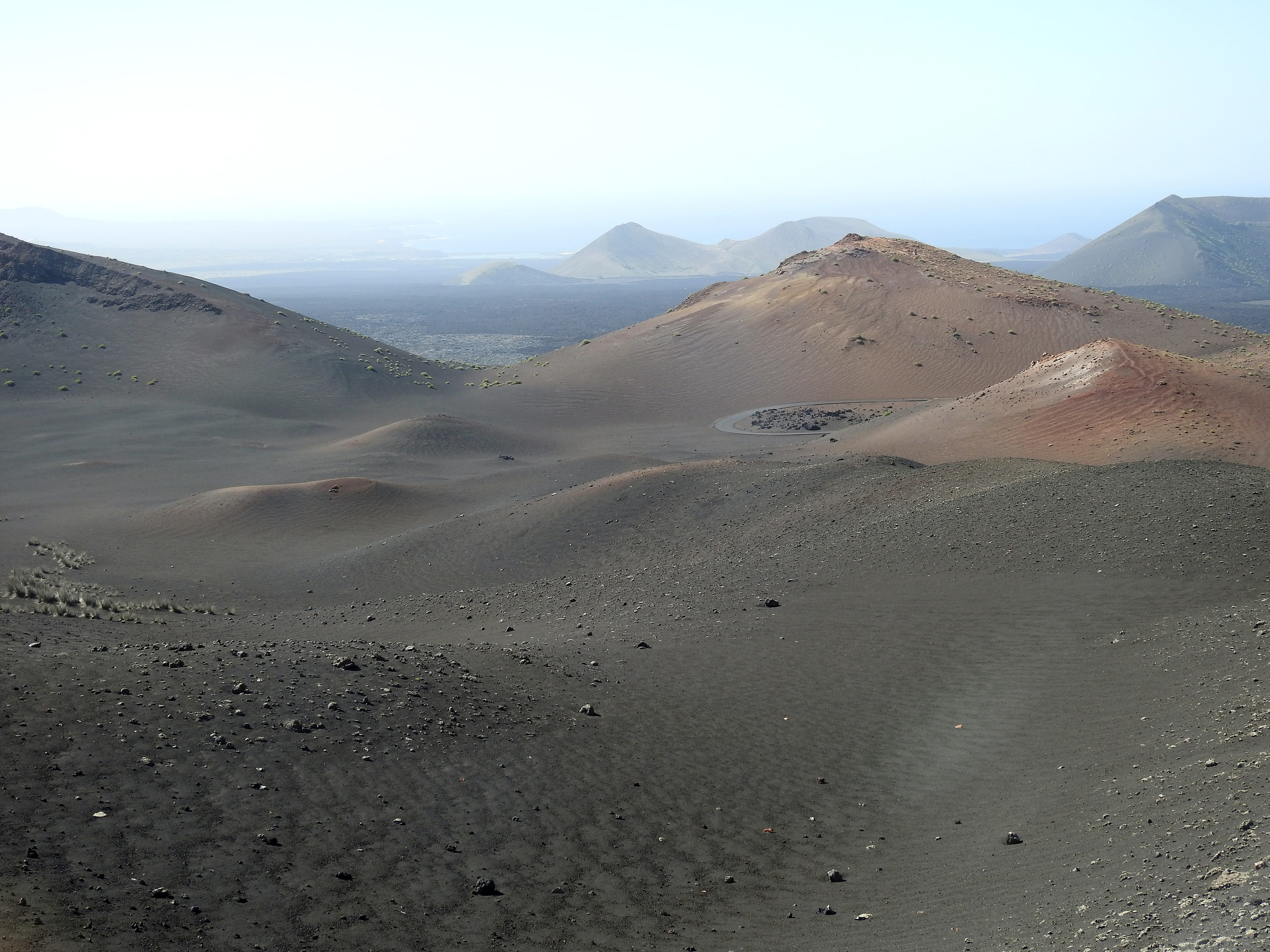 land, landscape, environment, climate, lava field, sand, 4K, scenics, physical geography, volcanic crater, lanzarote, nature, beauty in nature, desert, HD Wallpaper