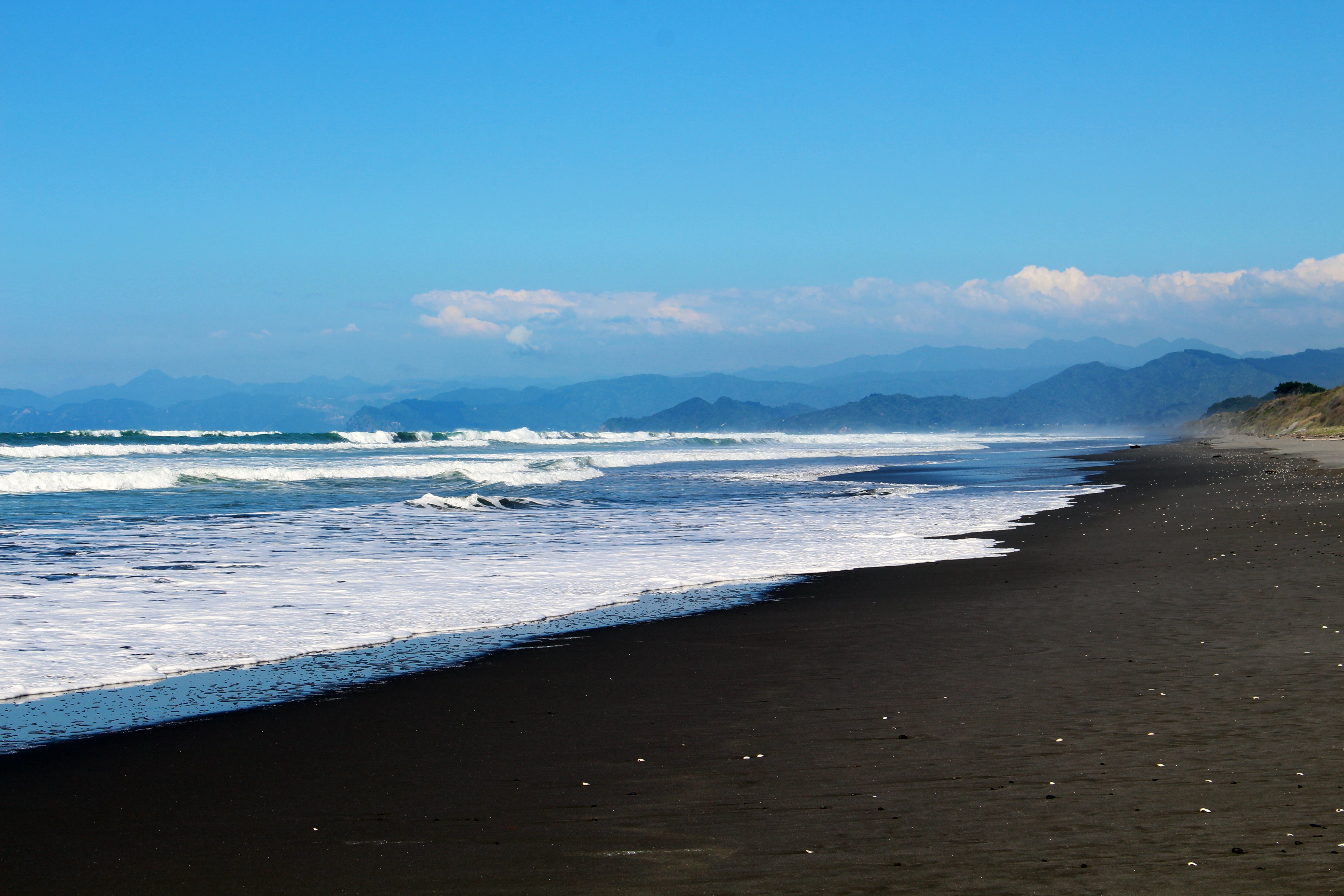 clouds, sun, blue, sea, weather, rest, body, mountain, landscape, beauty in nature, outdoor, surfing, motion, outdoors, nature, water, volcanic, 5K, sky, HD Wallpaper
