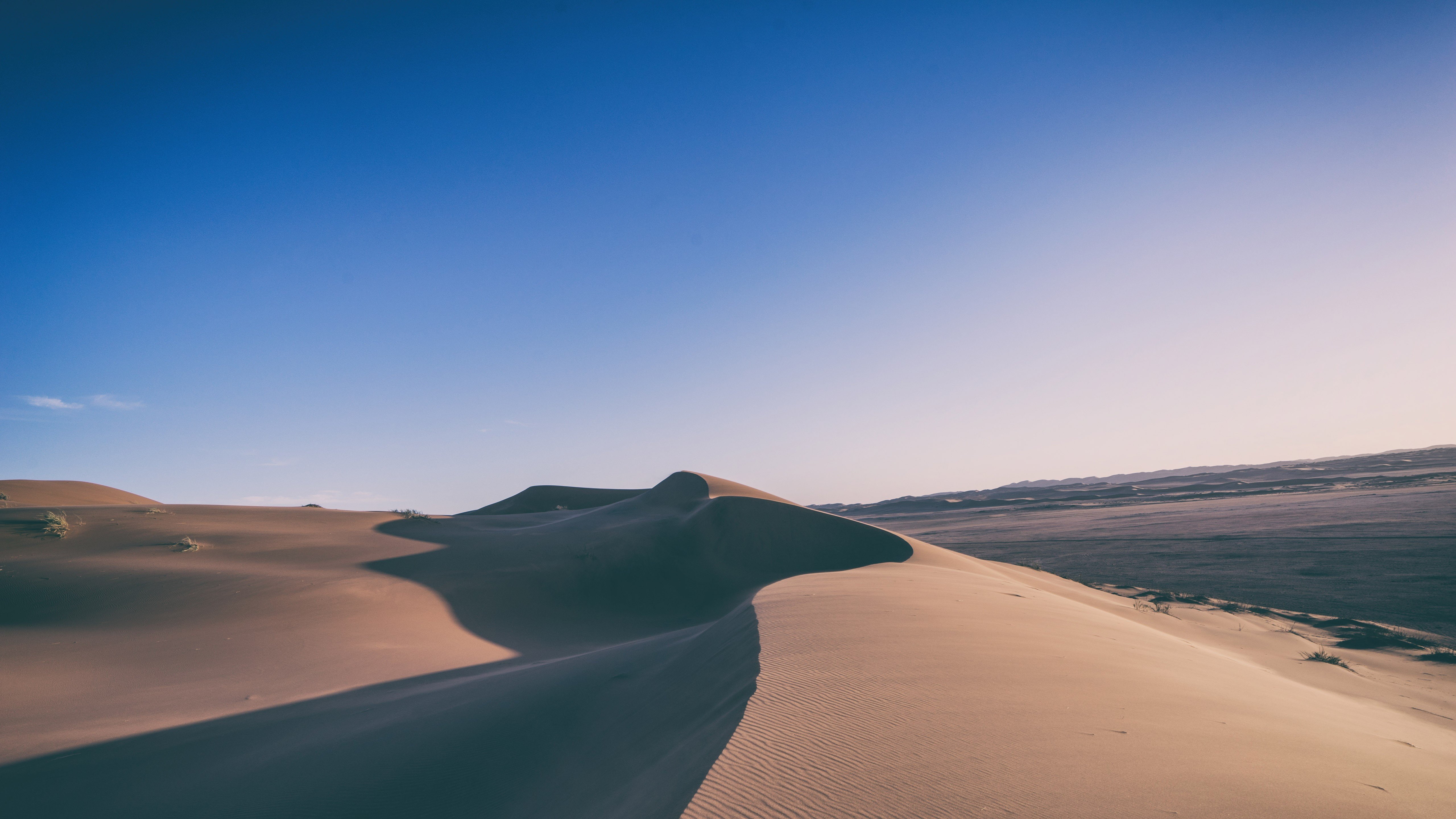 beauty in nature, blue, nature, volcanic crater, no people, day, scenics - nature, sky, desert, travel destinations, travel, clear sky, tranquility, sand, HD Wallpaper