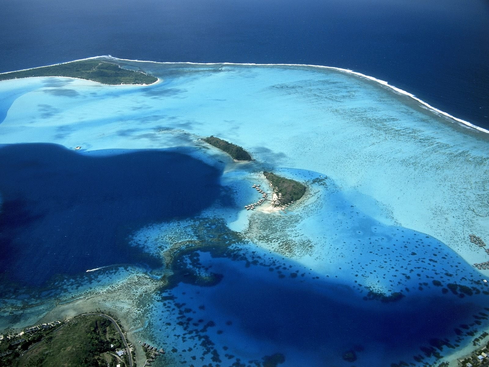 coastline, travel, scenics, no People, beach, 720P, turquoise Colored, landscape, backgrounds, seascape, color Image, outdoors, land, Polynesia, Bora Bora, HD Wallpaper