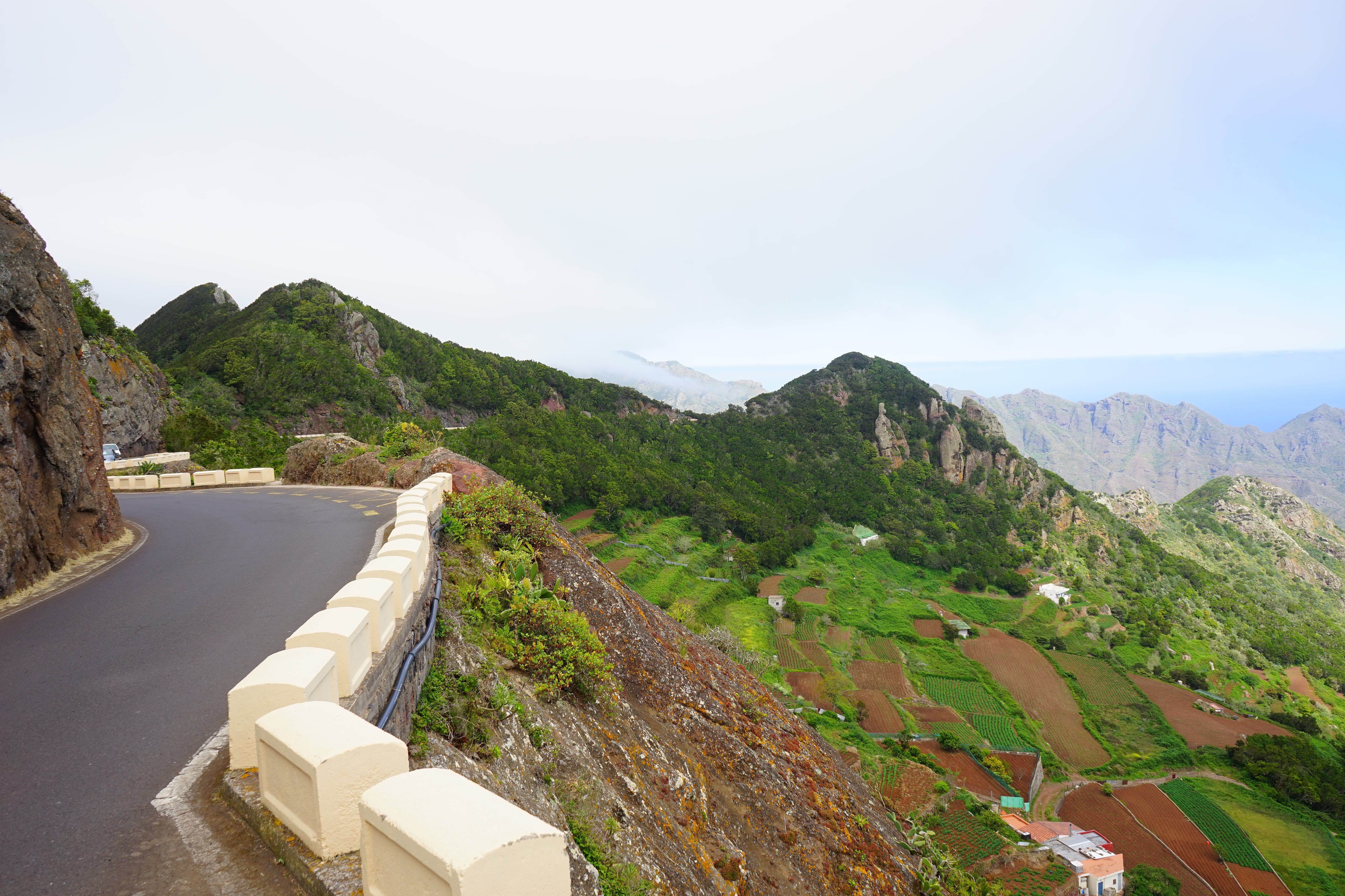 architecture, landscape, plant, viewpoint, añana salt valley mountains, tranquility, pass road, anaga landschaftspark, water, agriculture, cultivation, HD Wallpaper