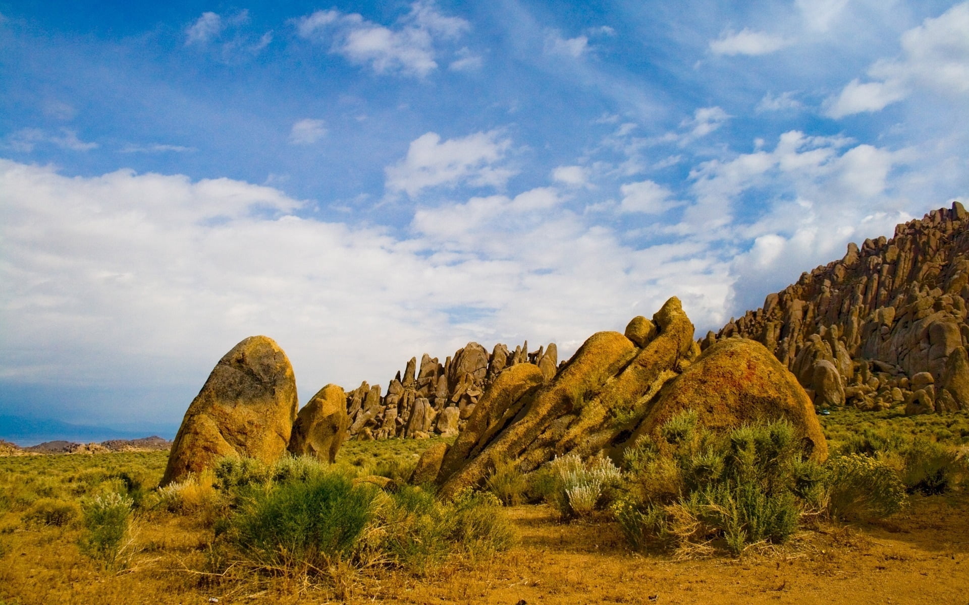 pinnacle, mountain, famous Place, plant, valley, brown, travel, environment, scenics - nature, tranquility, summer, green, field, 1080P, nature, semi-arid, HD Wallpaper