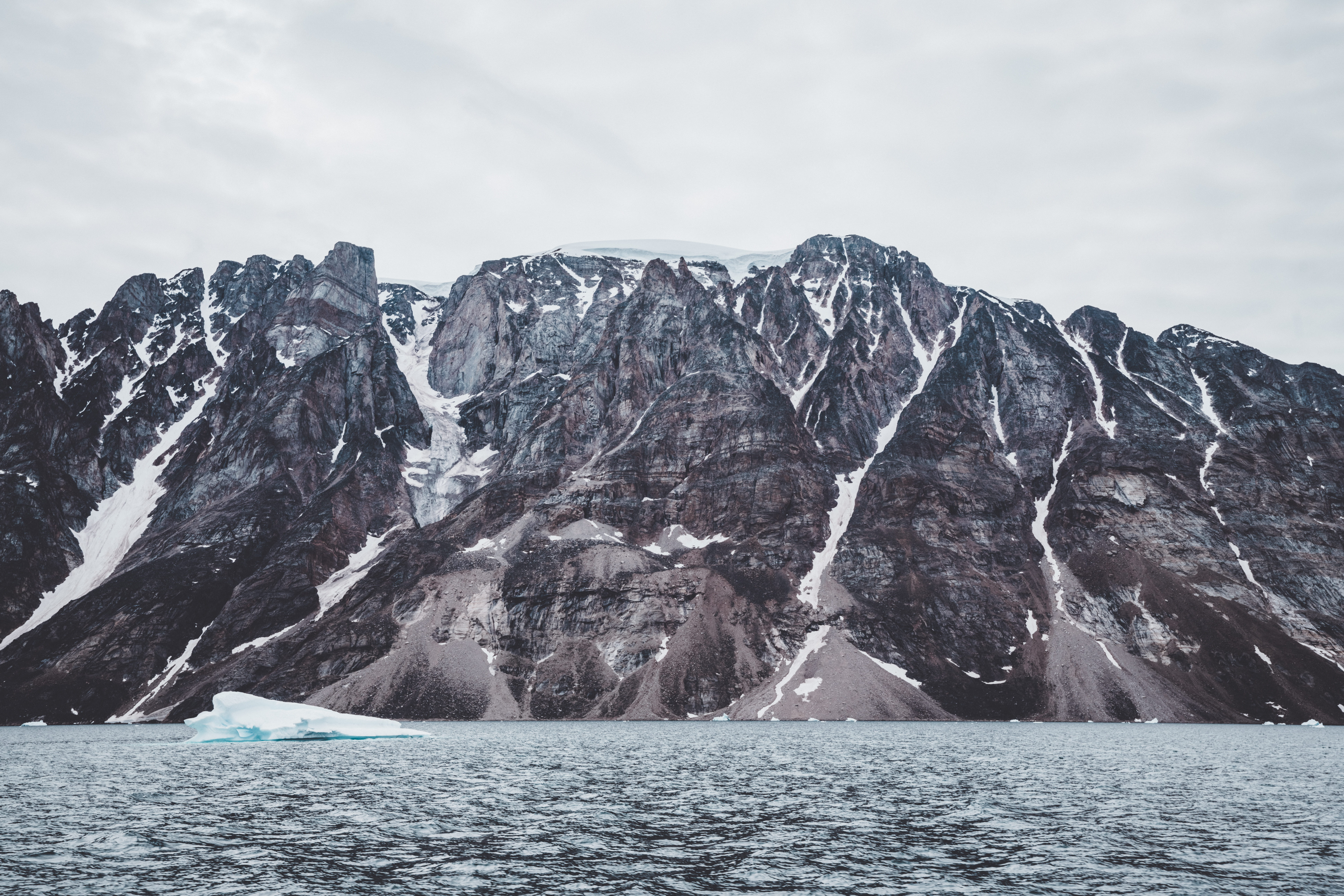 rock, environment, sky, waterfront, peak, near, winter, snowcapped mountain, cold temperature, nature, dog, scenics - nature, body, mammal, animal, beauty in nature, HD Wallpaper