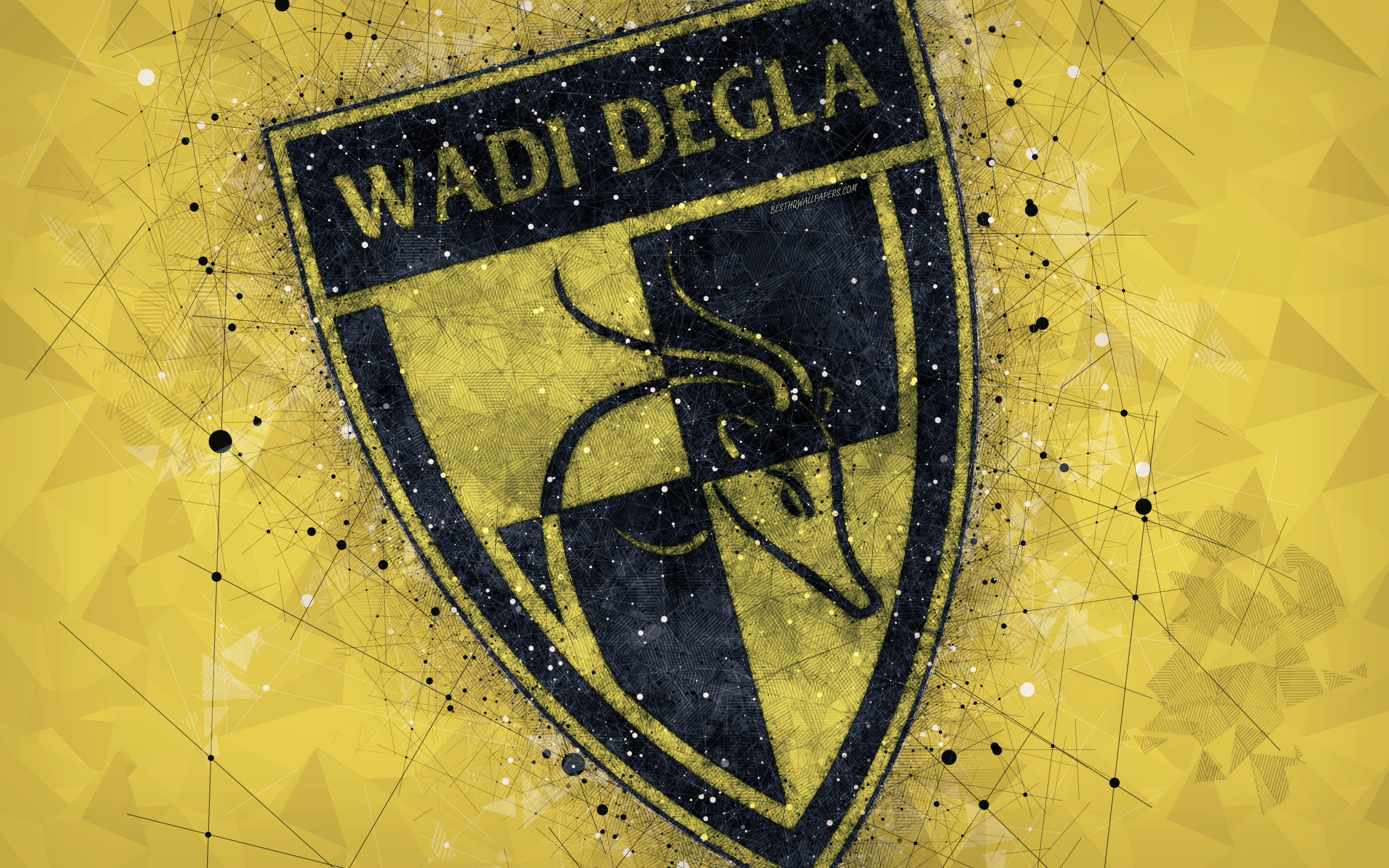 Emblem, Soccer, 4K, Wadi Degla SC, Logo, HD Wallpaper