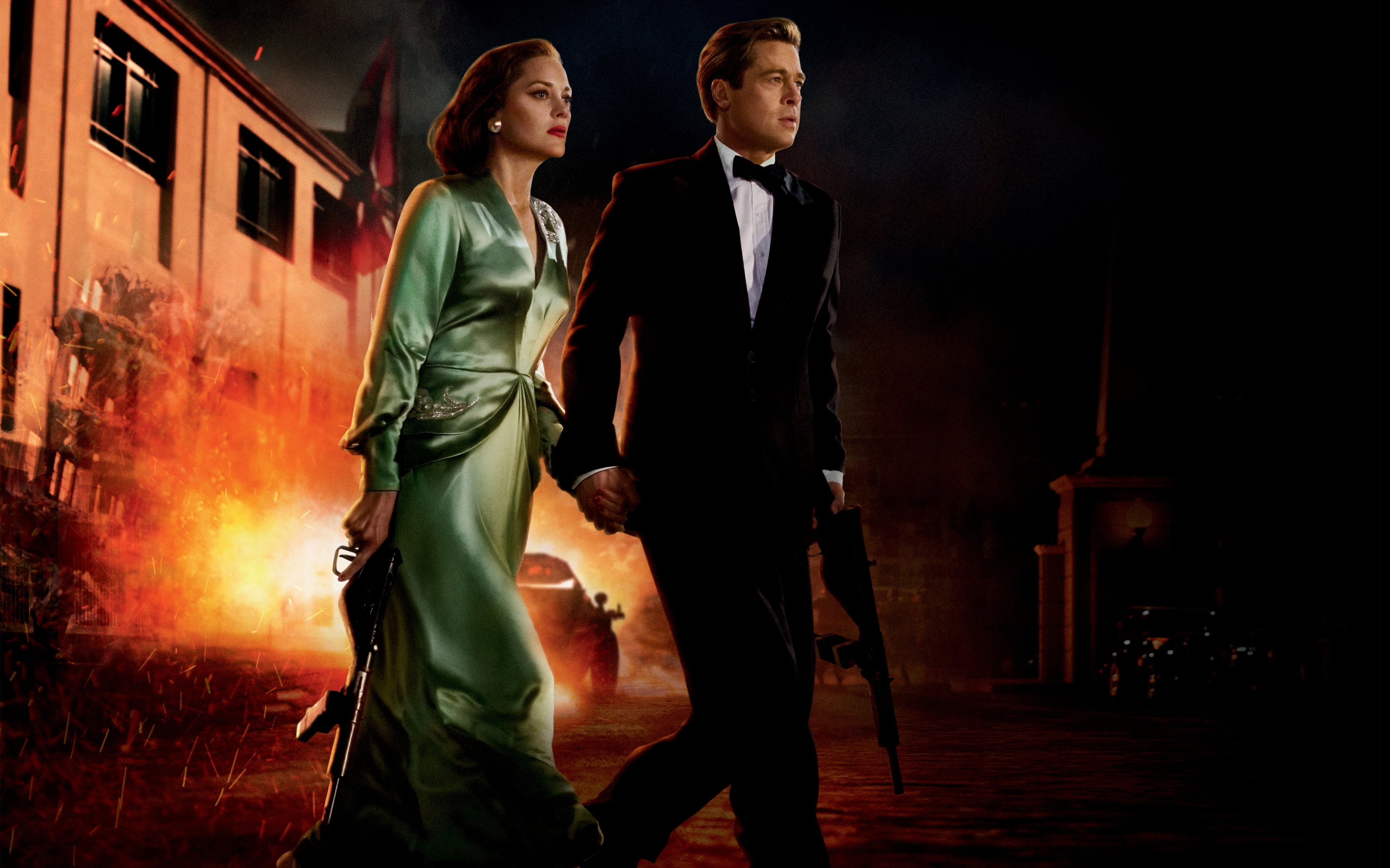 s, hollywood, males, 4K, young women, tuxedo, well-dressed, Movies, young men, hairstyle, black, young adult, clothing, couple - relationship, standing, HD Wallpaper