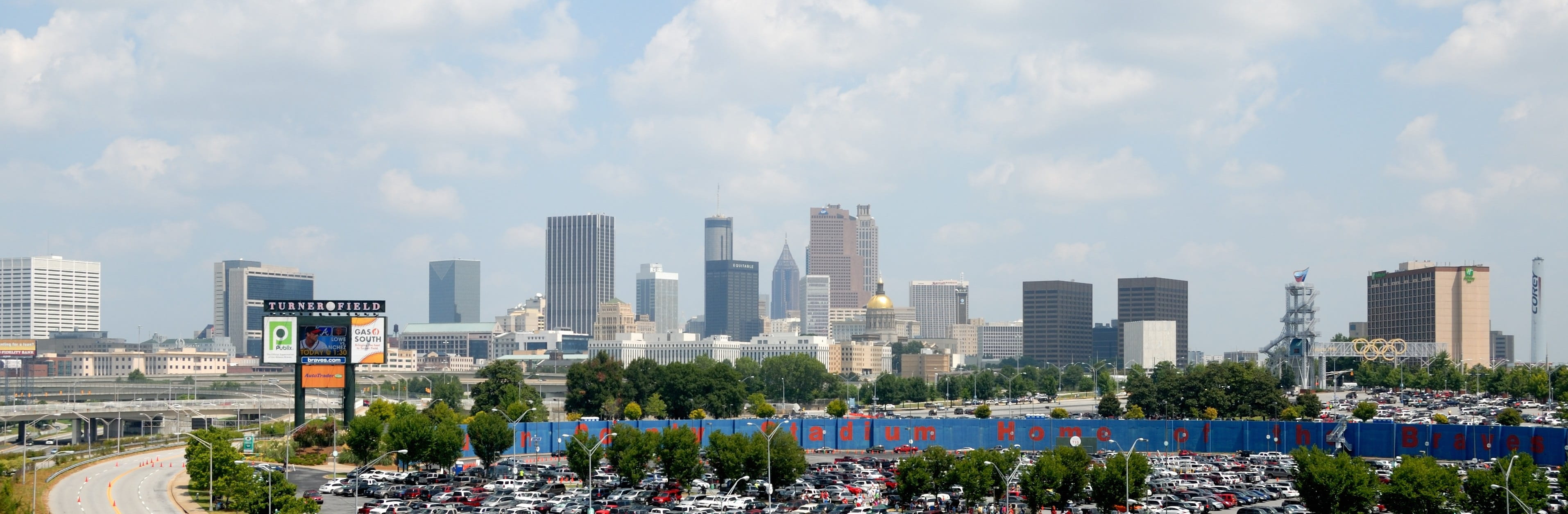 buildings, Georgia, skyline, usa, city life, district, outdoors, georgia, travel, financial district, atlanta, tourism, plant, urban, building, architecture, HD Wallpaper