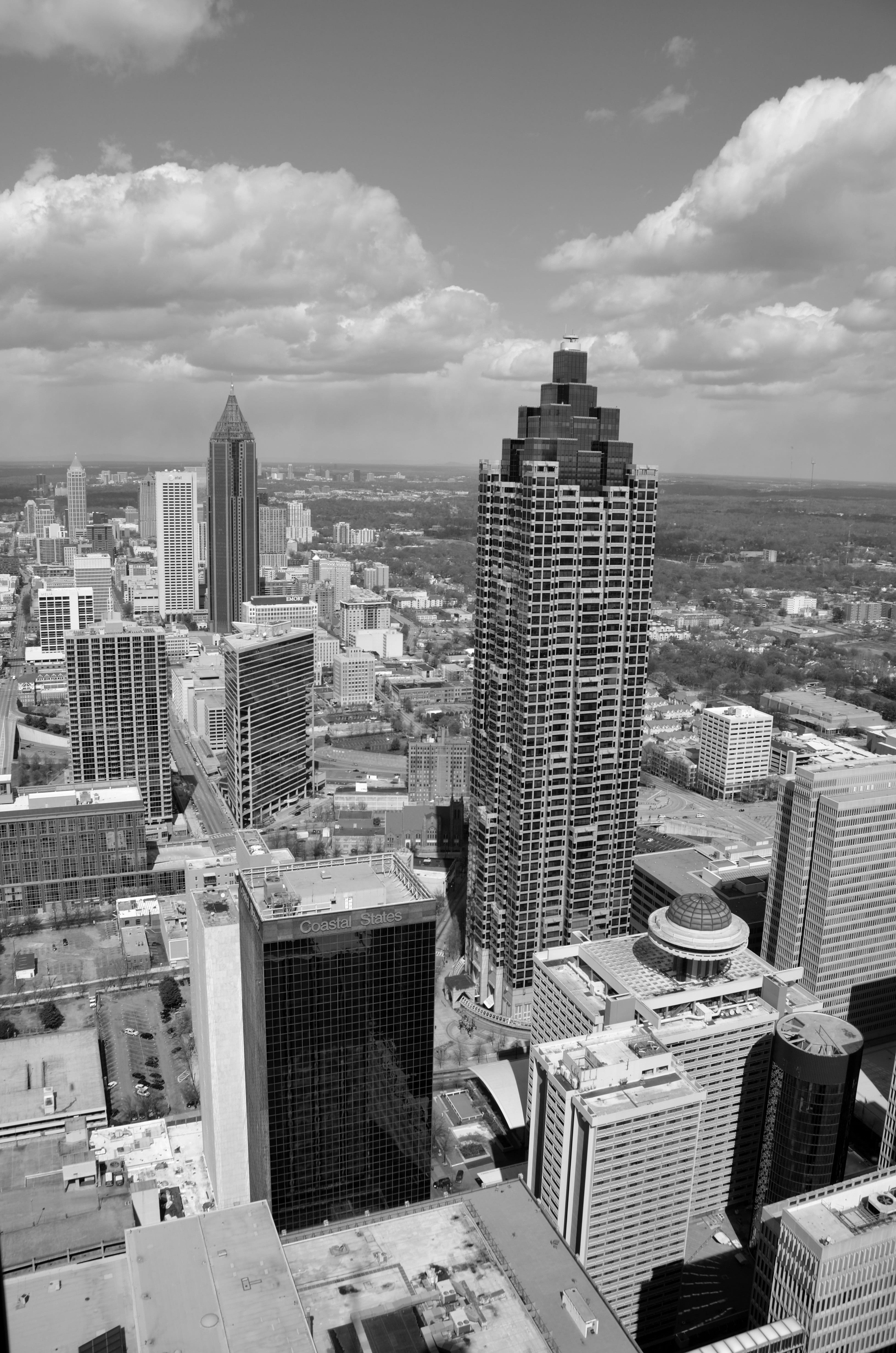 nature, historic, interstate, destination, sky, atlanta, modern, buildings, built structure, Georgia, business, architecture, atlanta skyline, america, Phone HD Wallpaper