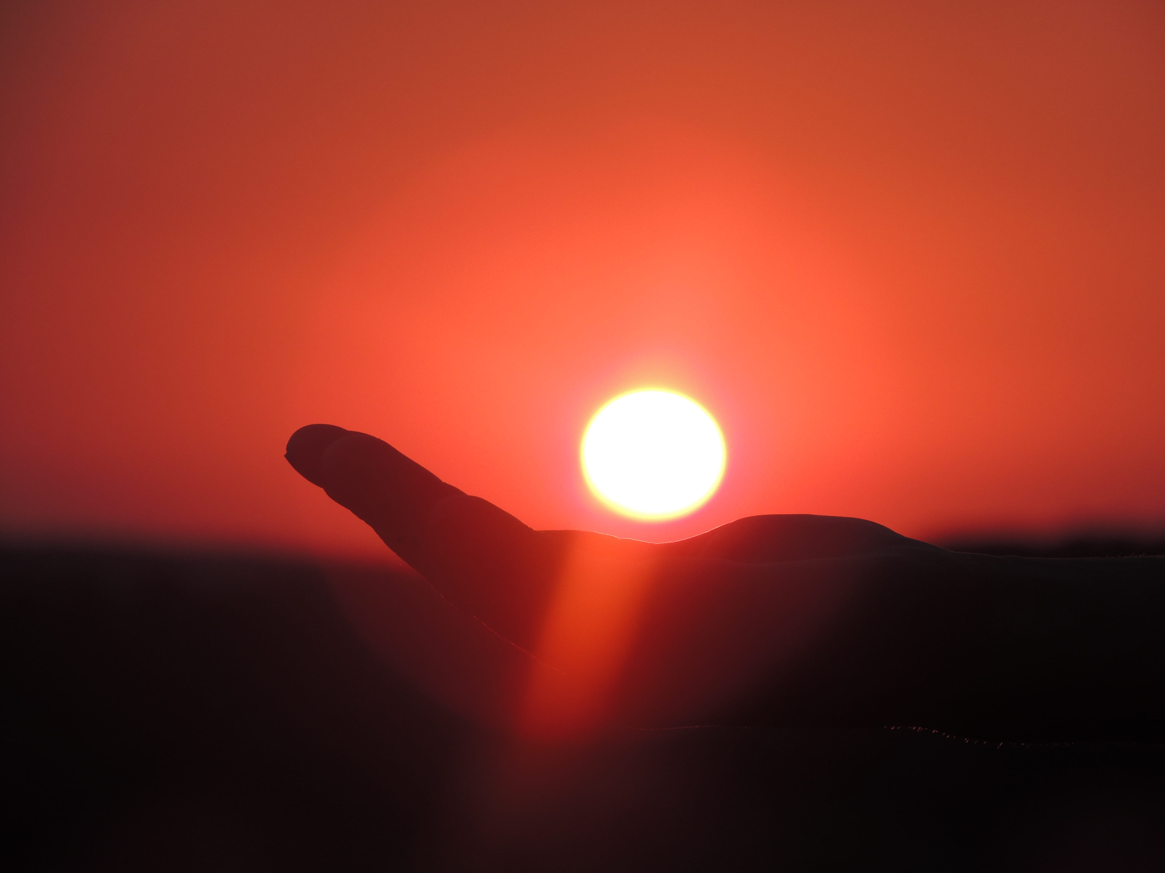 human body part, finger, sunlight, beauty in nature, sun, scenics - nature, ul. " cofronij vrachanski" 4, lens flare, sky, red, human finger, tranquility, HD Wallpaper