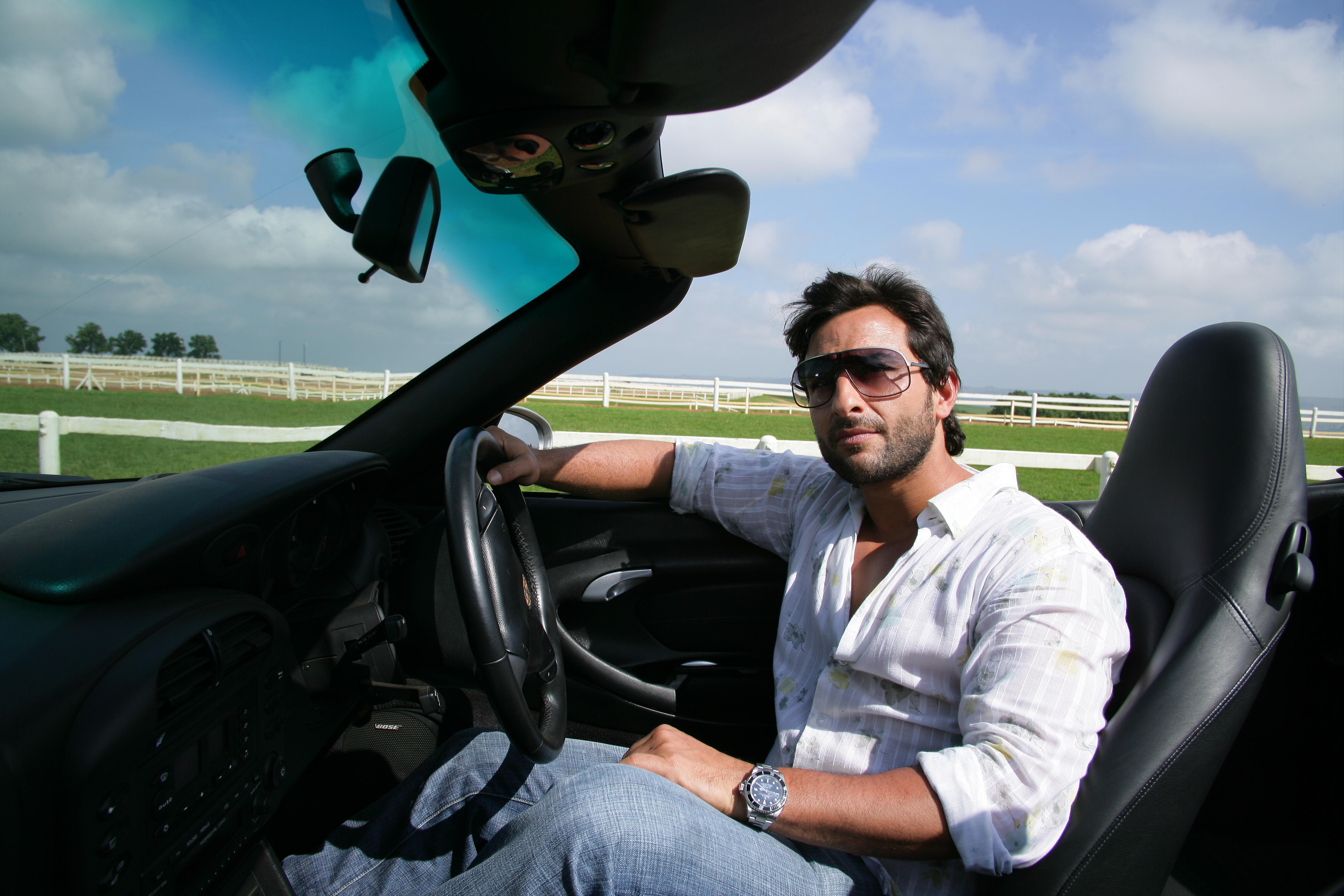 khan, photoshoot, ali, saif, 4K, car, HD Wallpaper