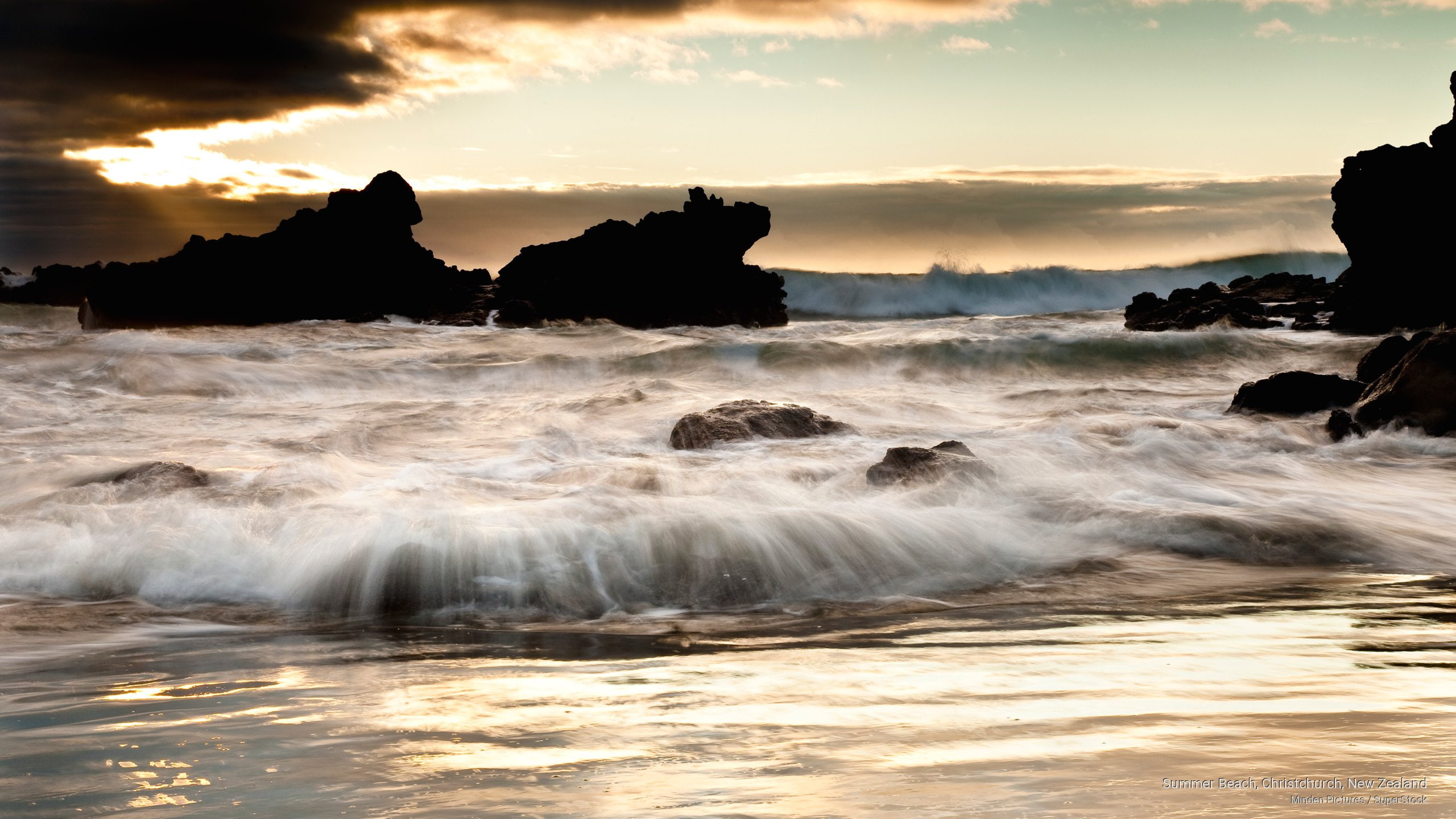 beach, summer, new, christchurch, 2K, Oceania, zealand, HD Wallpaper